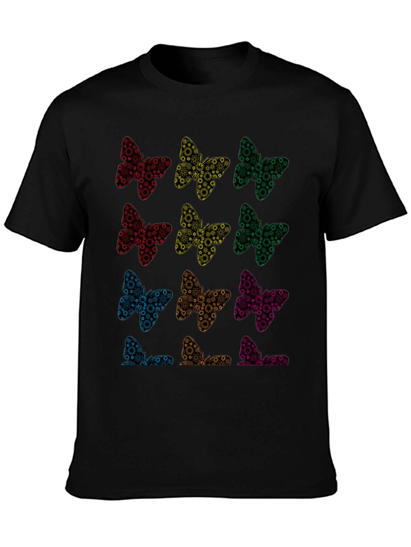 Butterfly Pattern T-Shirt | Unique Graphic Tee