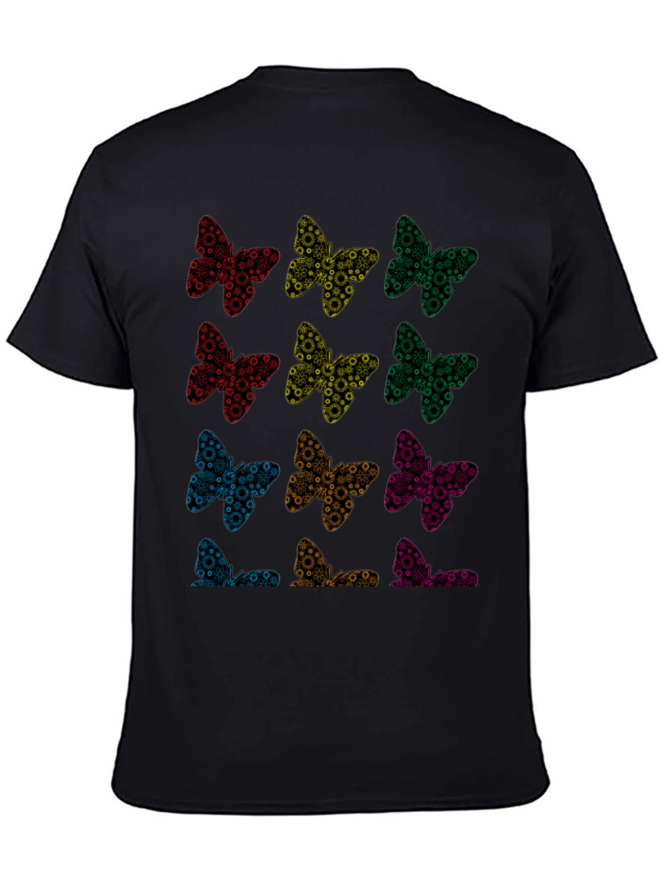Butterfly Pattern T-Shirt | Unique Graphic Tee