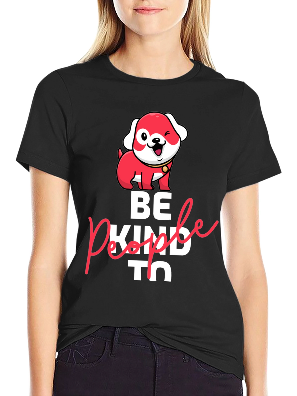 Be Kind To People Dog Graphic Tee
