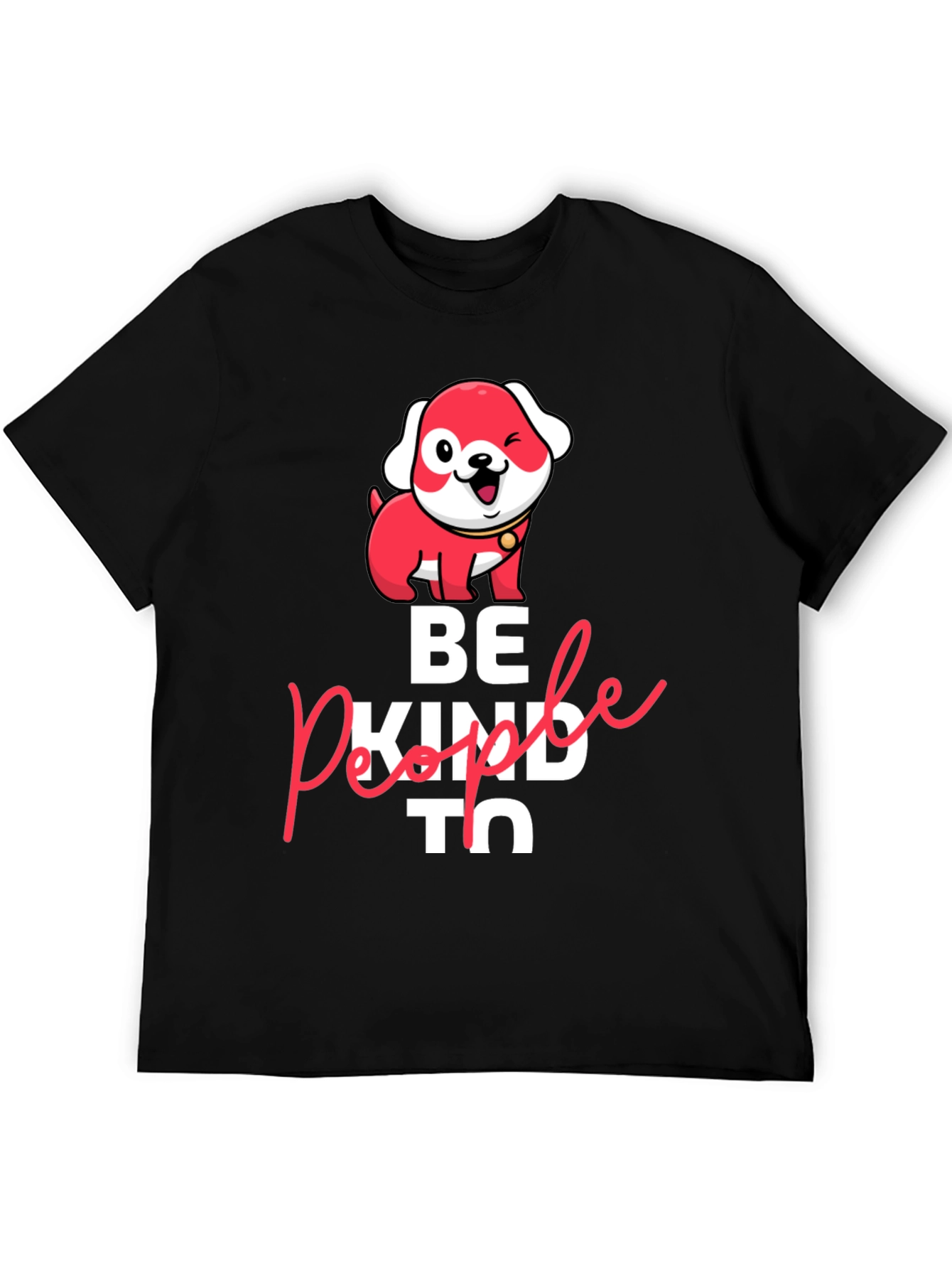 Be Kind To People Dog Graphic Tee