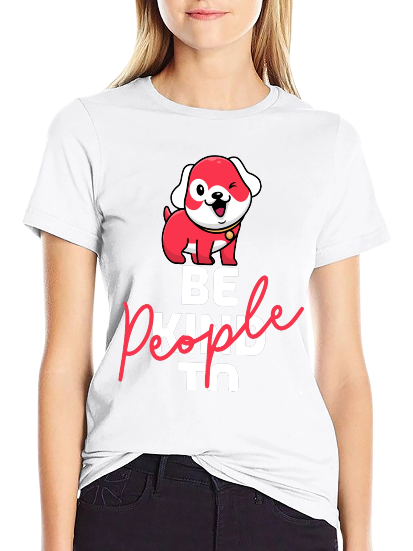 Be Kind To People Dog Graphic Tee