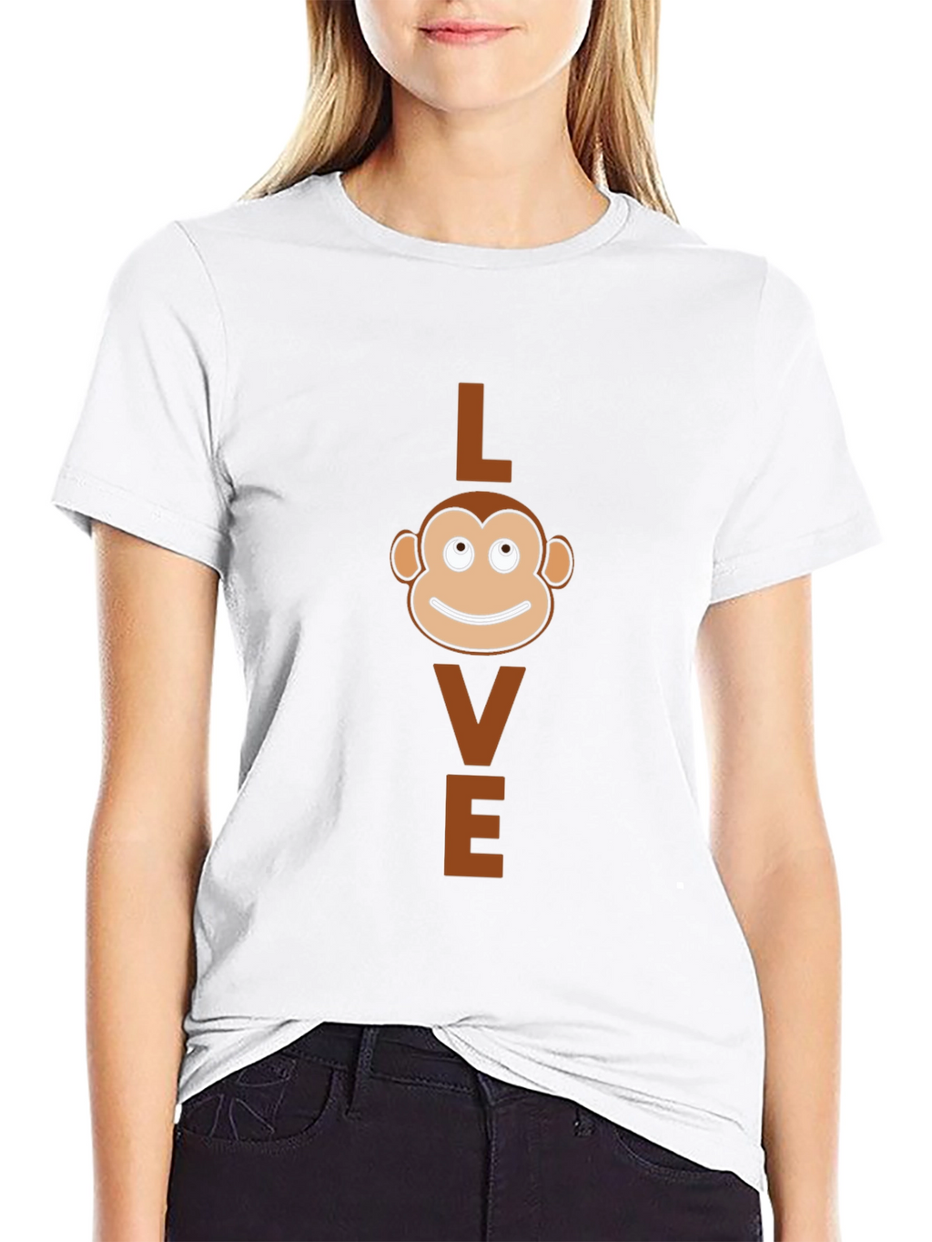 Love Monkey Graphic T-Shirt - Black