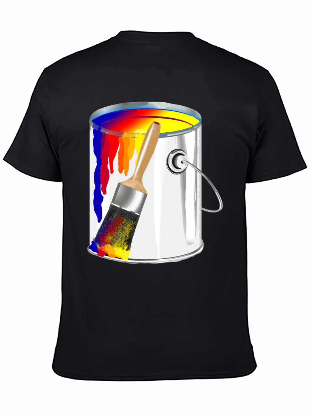 Paint Bucket & Brush Graphic Tee - Artist Inspired