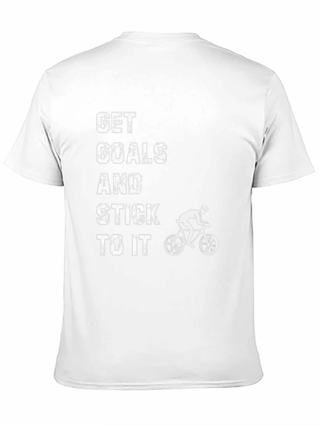 Motivational Cycling T-Shirt: Get Goals and Stick To It