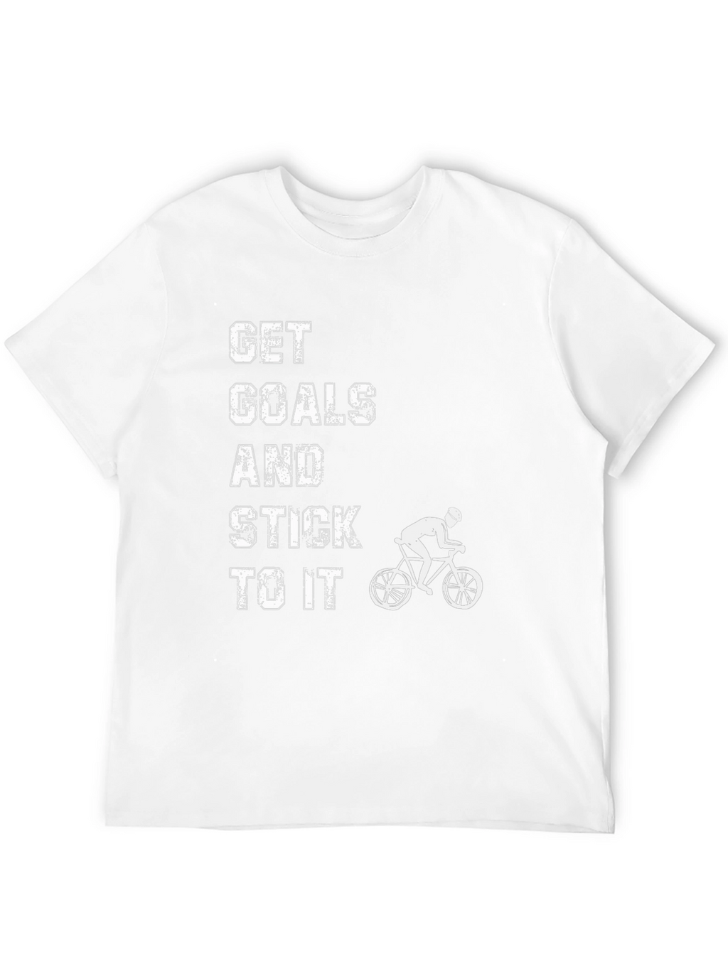 Motivational Cycling T-Shirt: Get Goals and Stick To It