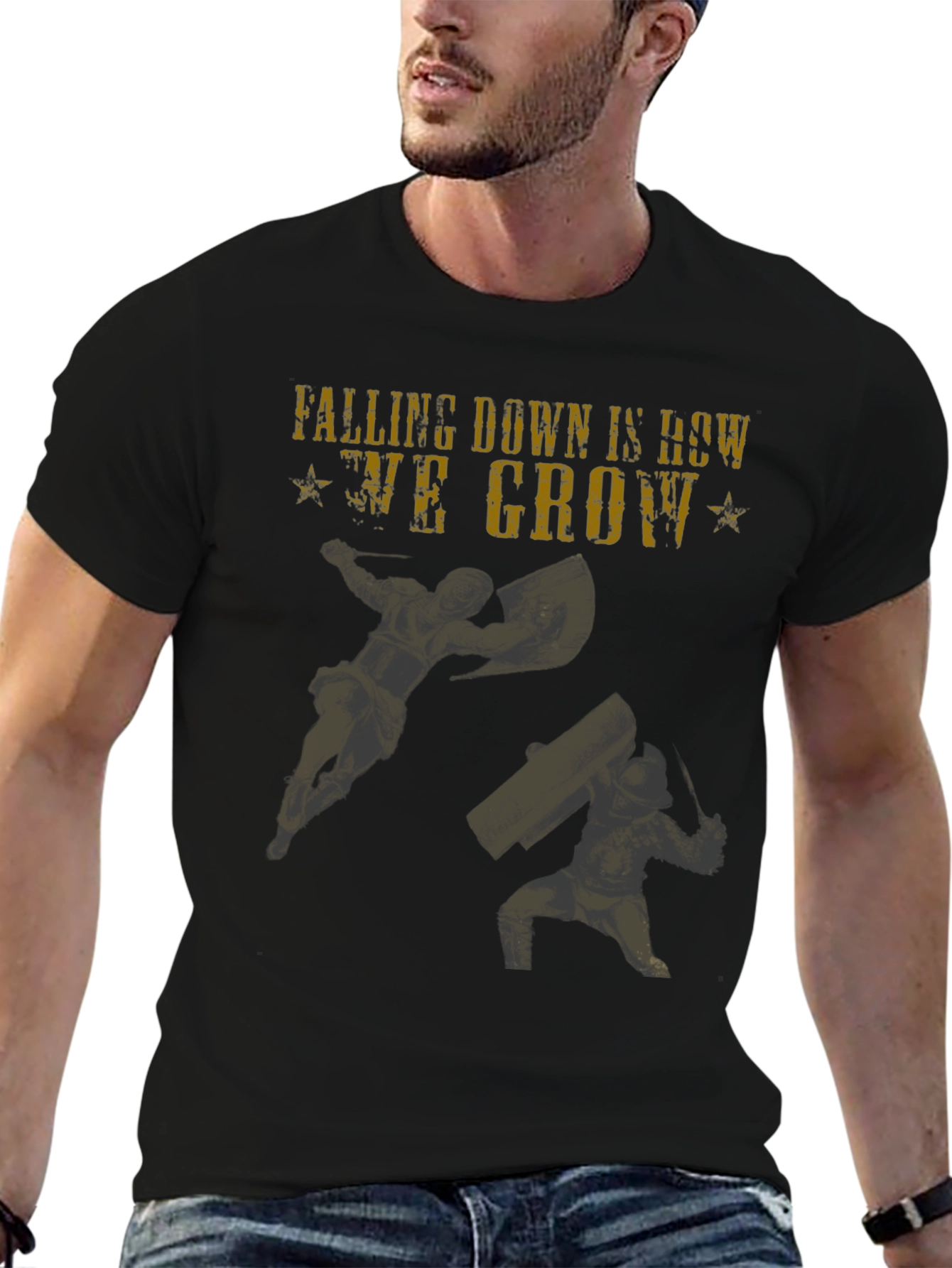 Falling Down Gladiators Graphic T-Shirt