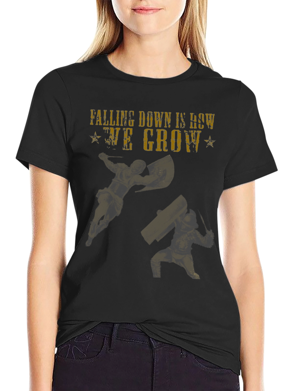Falling Down Gladiators Graphic T-Shirt