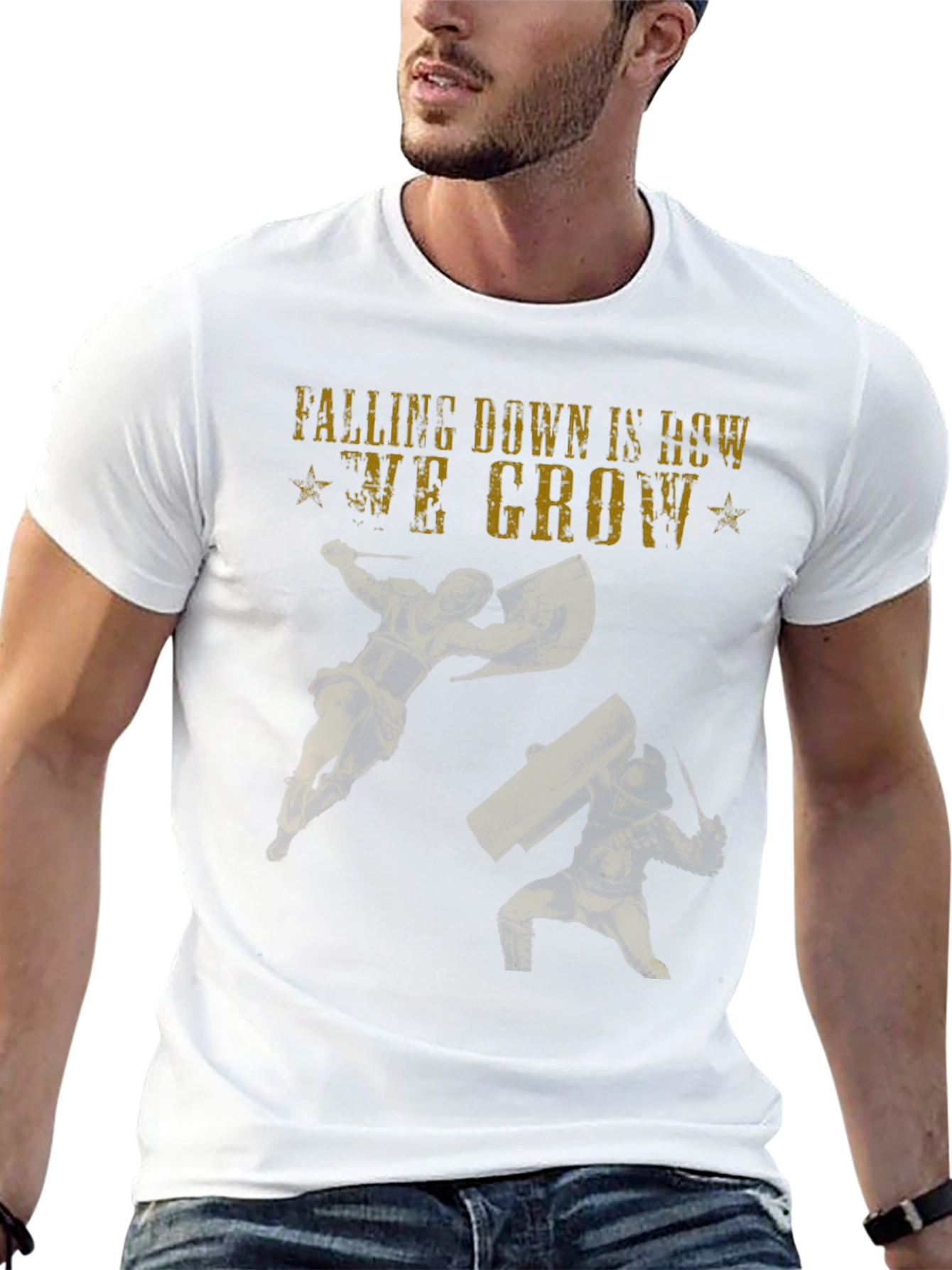 Falling Down Gladiators Graphic T-Shirt
