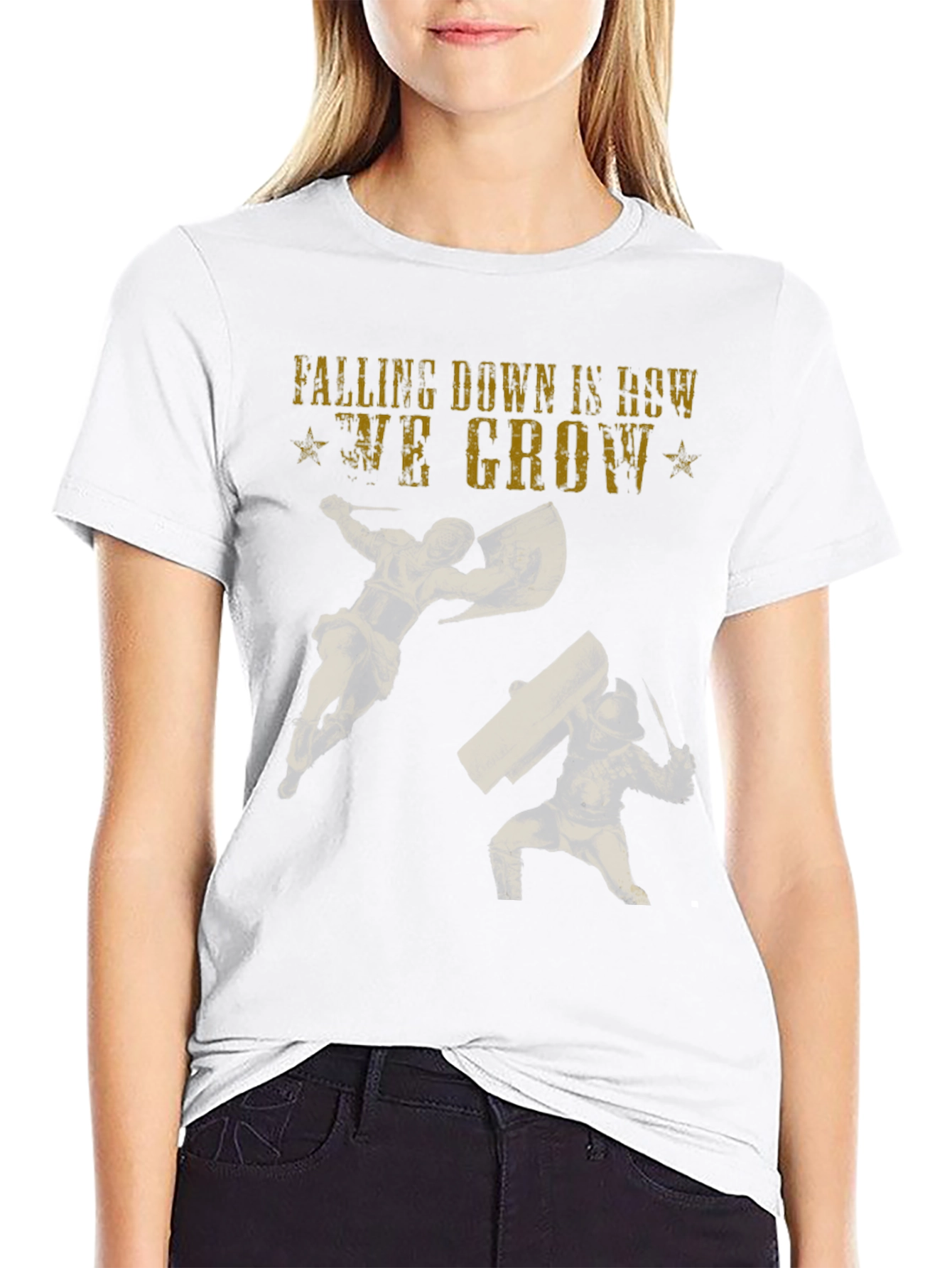 Falling Down Gladiators Graphic T-Shirt
