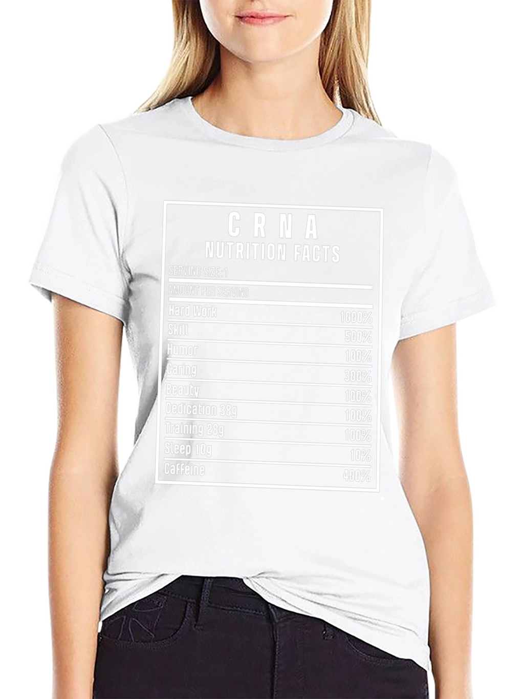 CRNA Nutrition Facts Funny T-Shirt