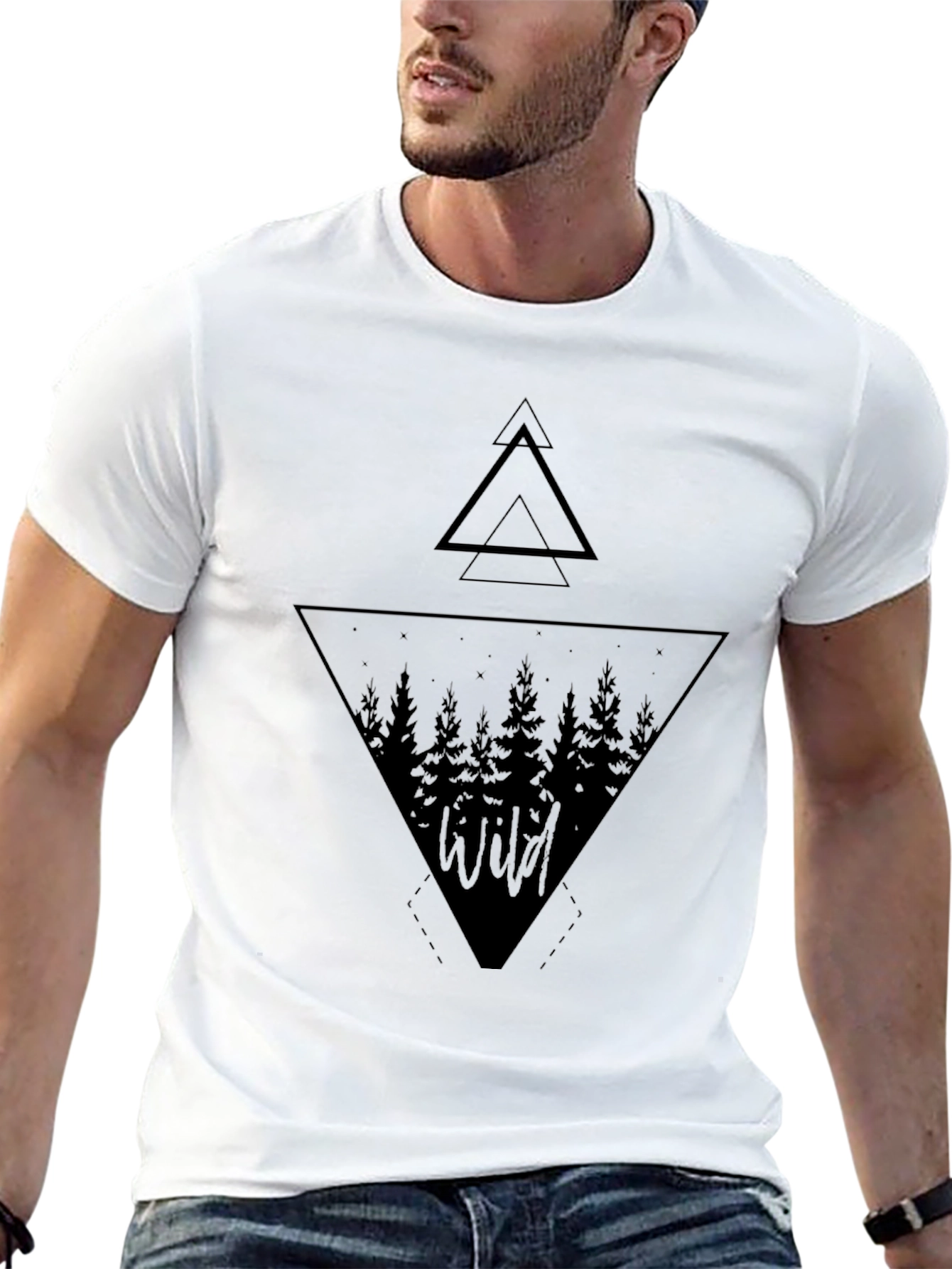 Wild Forest Graphic Tee - Mens Black T-Shirt