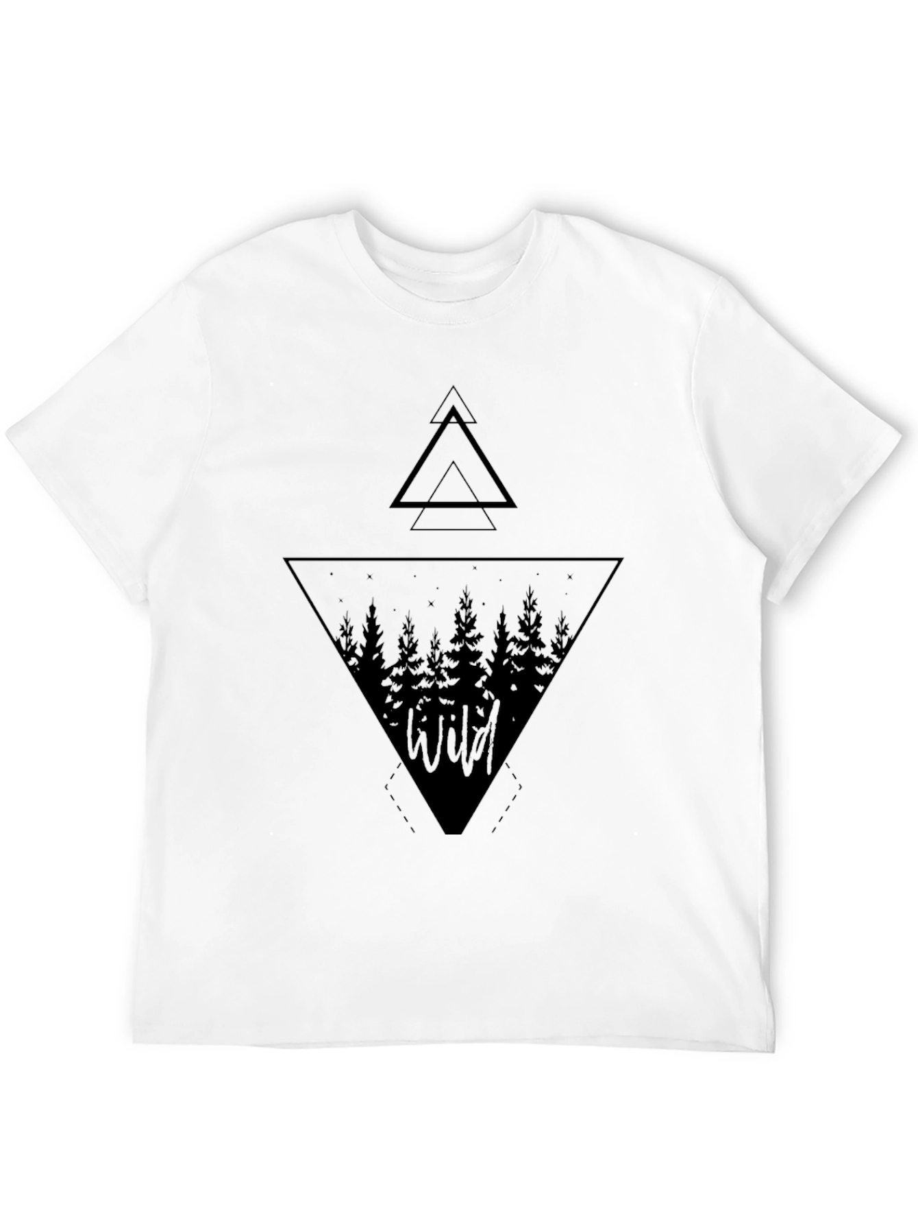 Wild Forest Graphic Tee - Mens Black T-Shirt