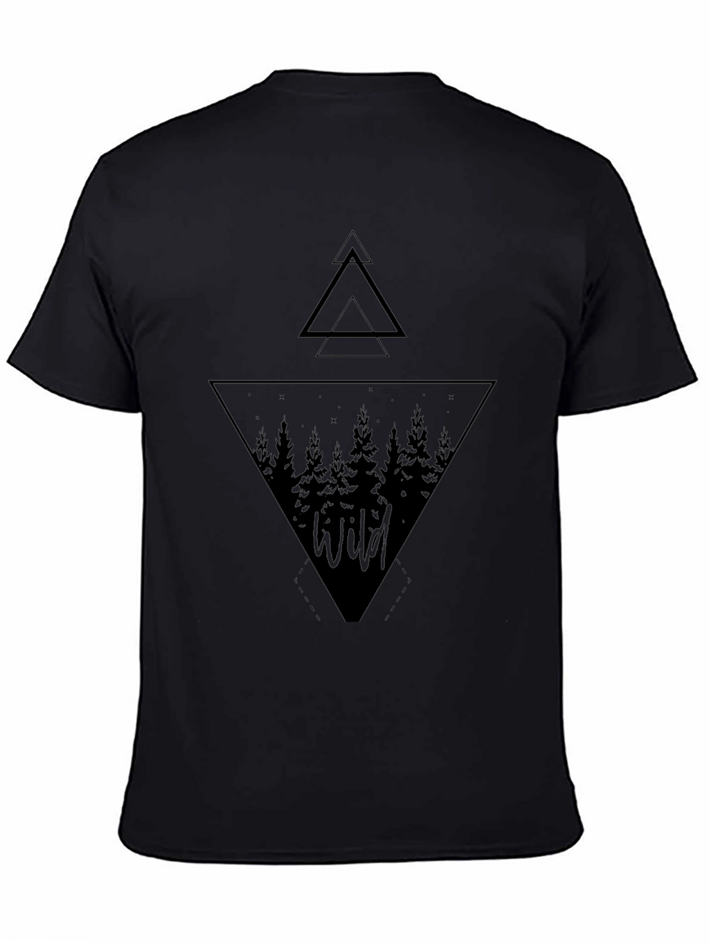 Wild Forest Graphic Tee - Mens Black T-Shirt