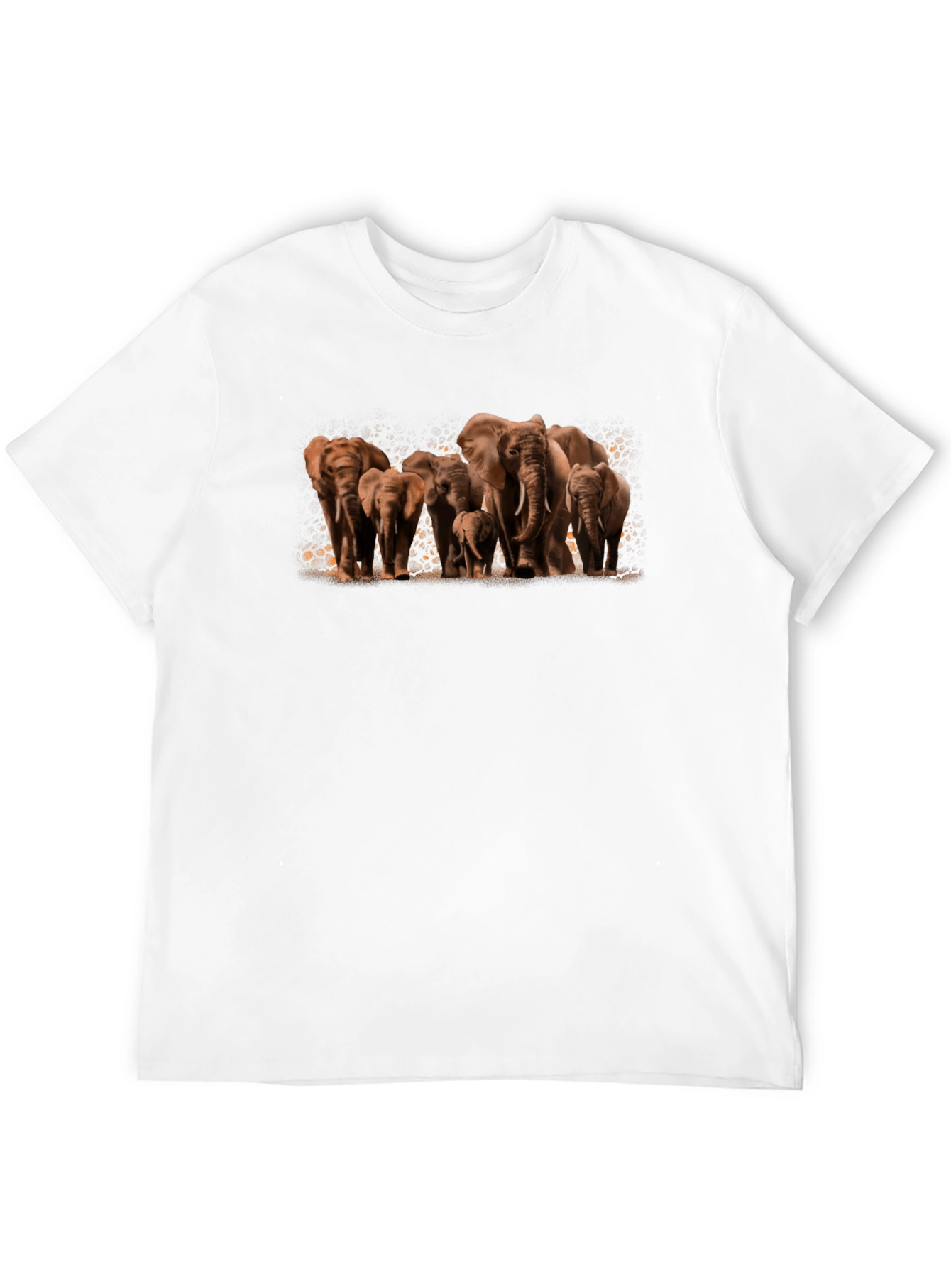 Elephant Family Graphic Tee - Black Cotton Comfort