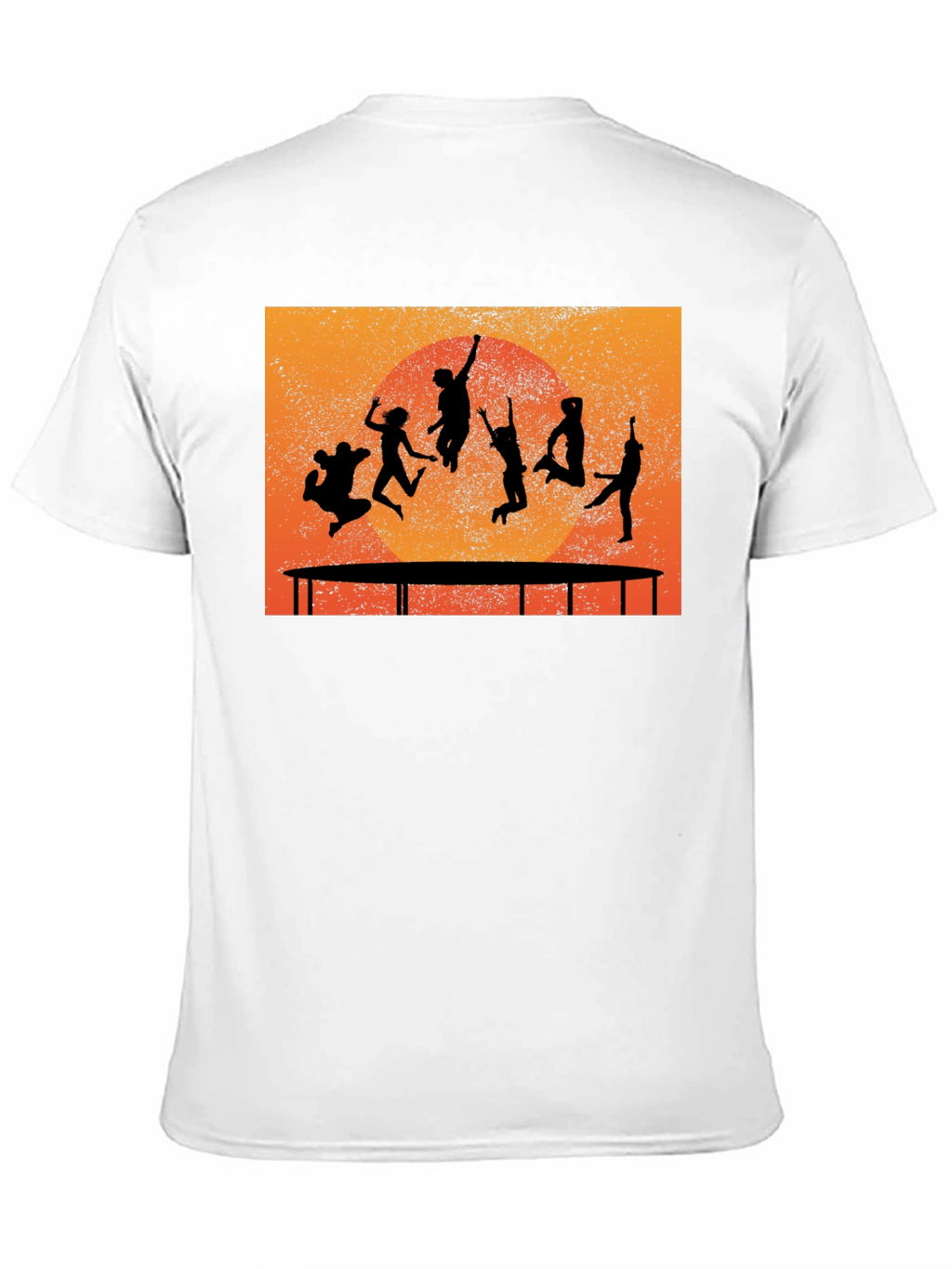 Trampoline Silhouette Graphic T-Shirt - Black