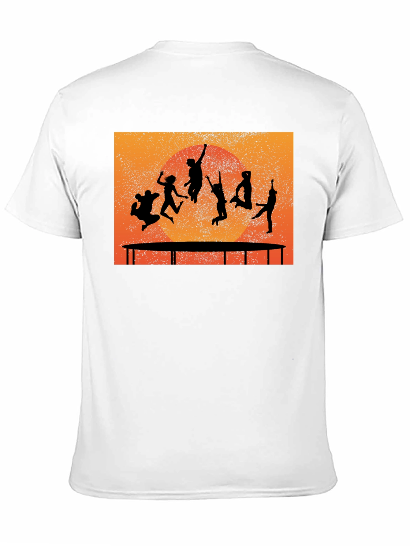 Trampoline Silhouette Graphic T-Shirt - Black