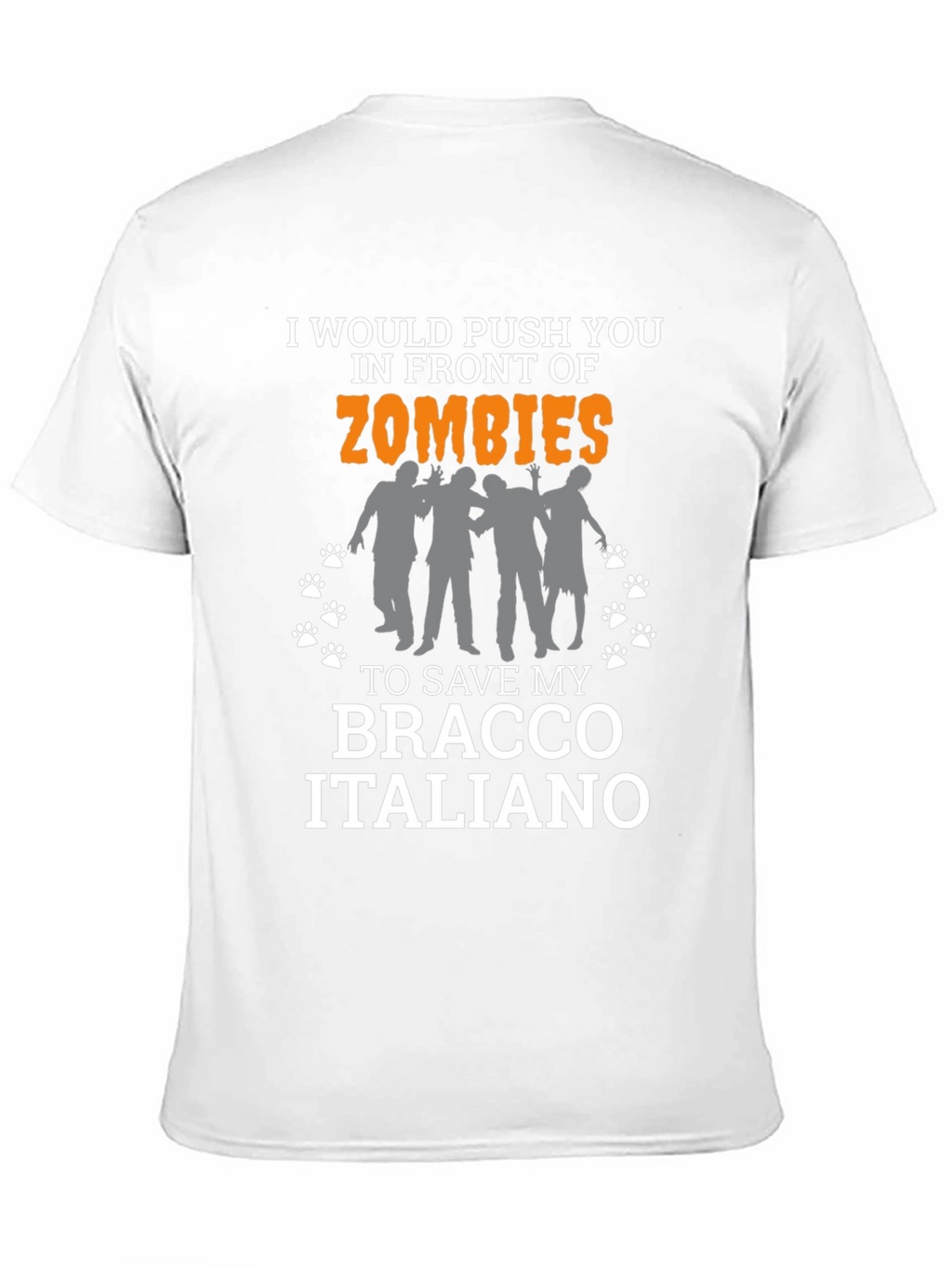 Zombie Bracco Italiano Dog Lover T-Shirt