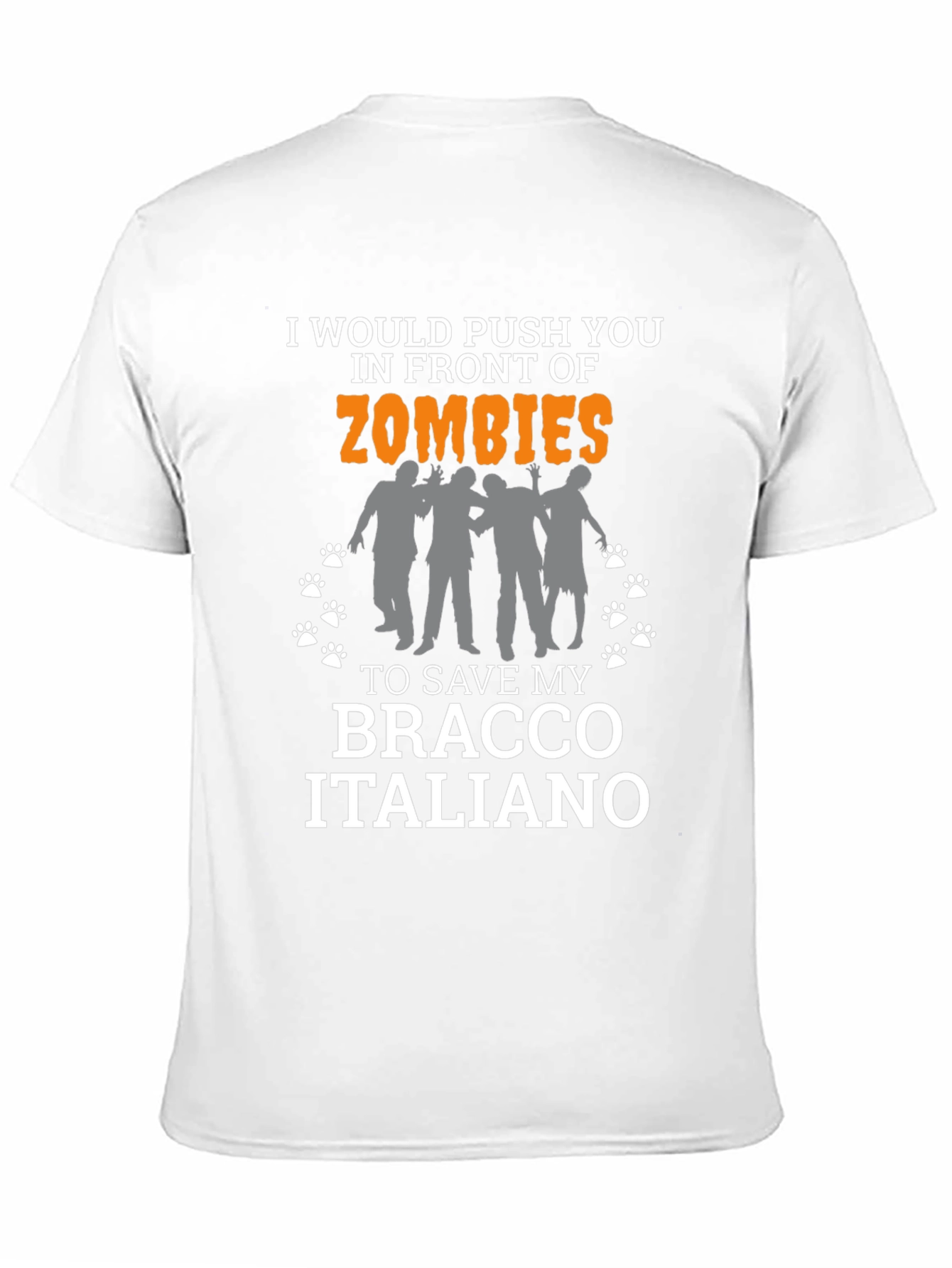 Zombie Bracco Italiano Dog Lover T-Shirt