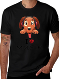 I Love Music Dog T-Shirt