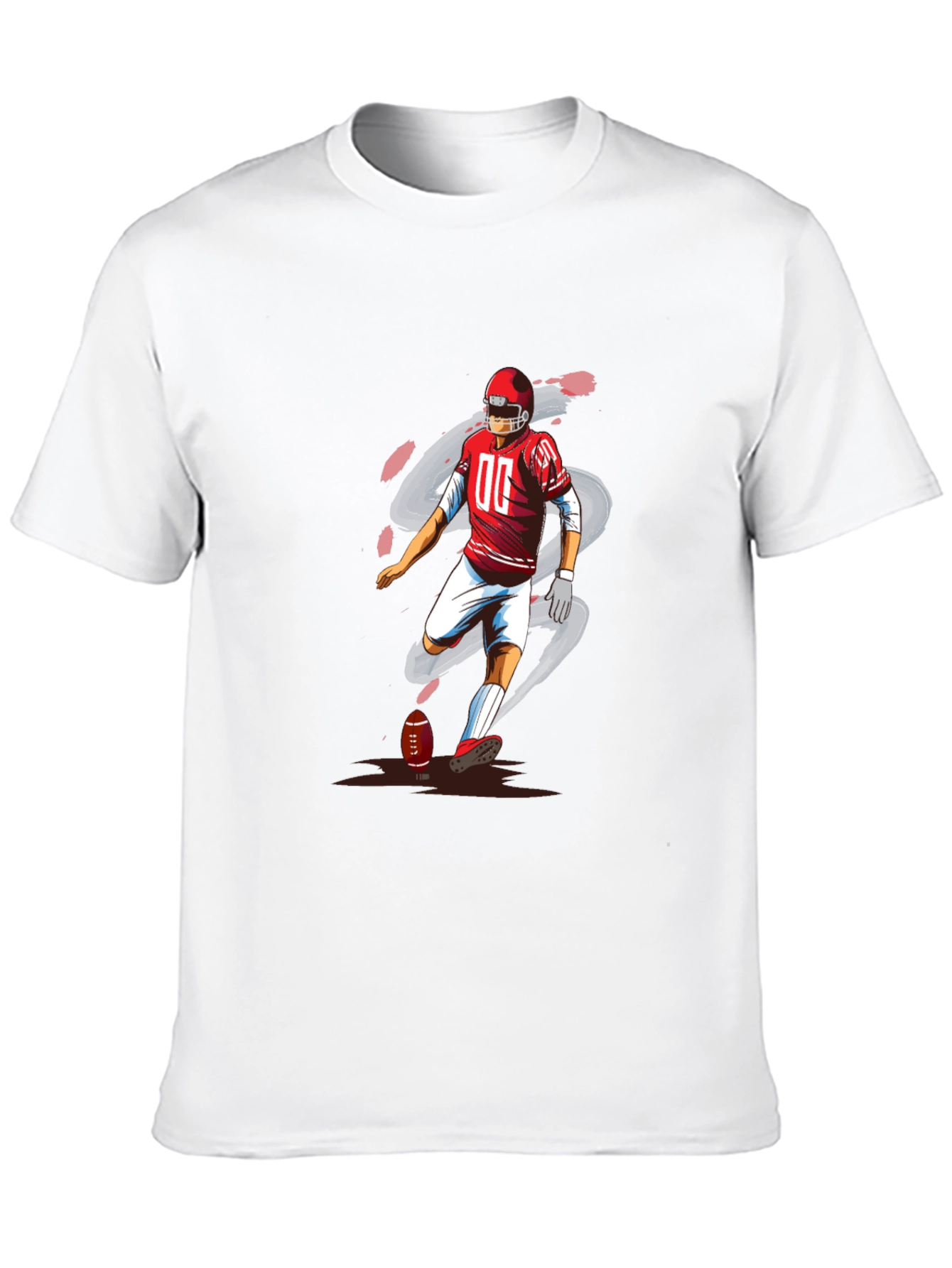 Football Player Graphic T-Shirt