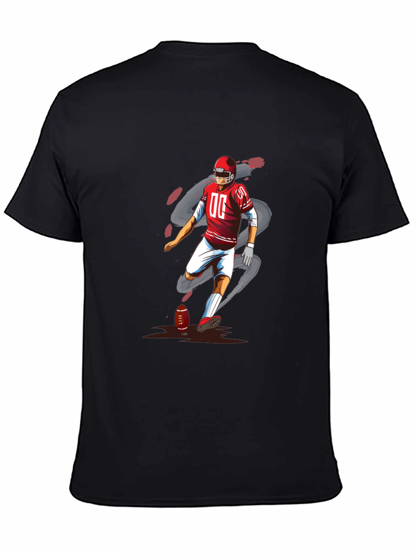 Football Player Graphic T-Shirt