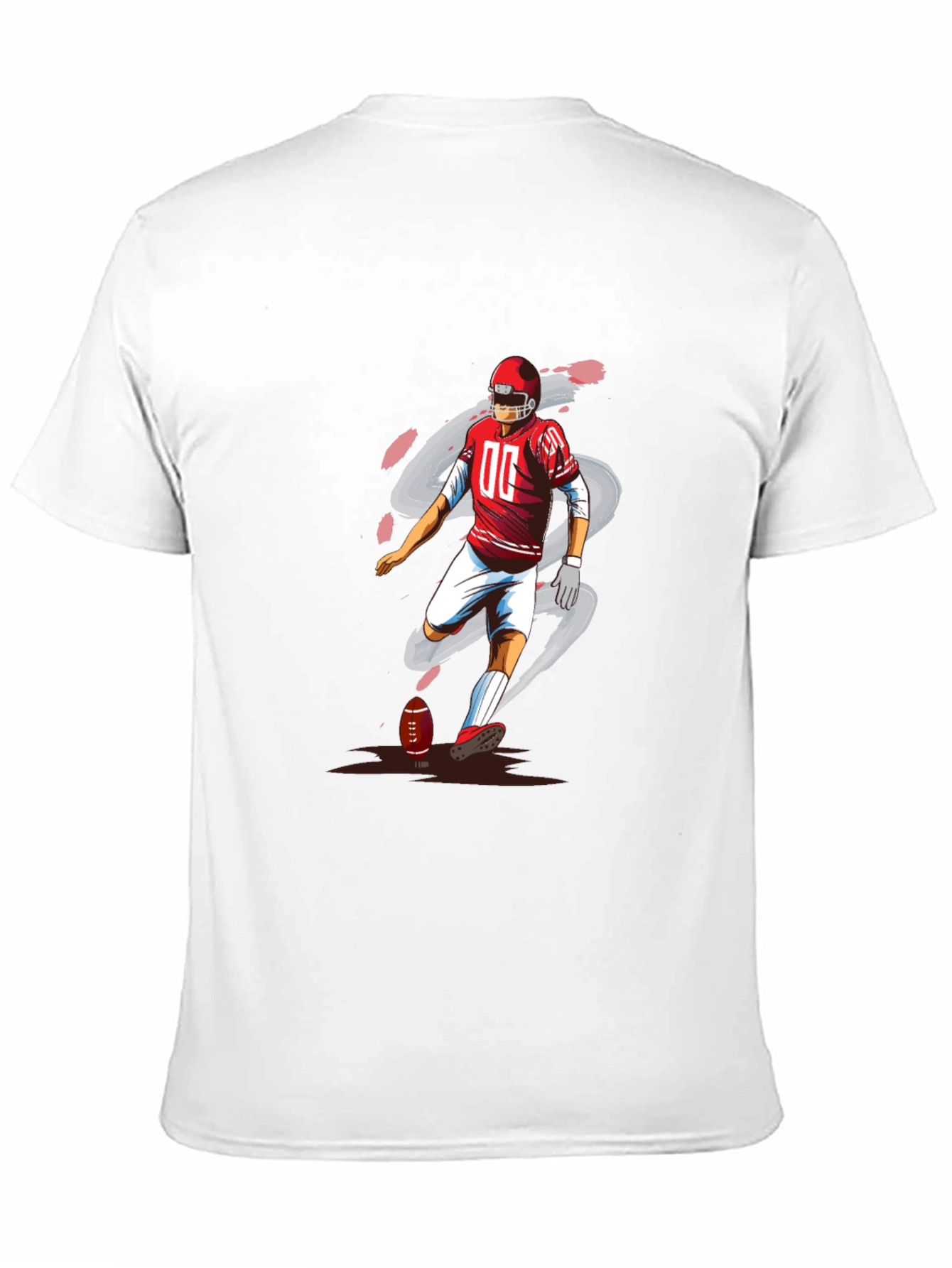 Football Player Graphic T-Shirt
