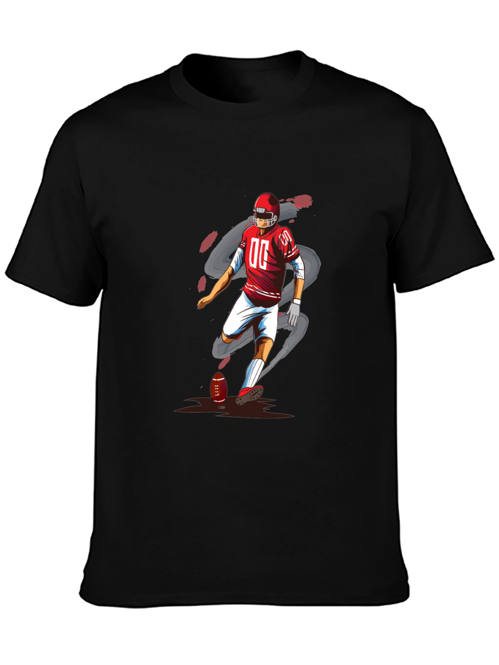 Football Player Graphic T-Shirt
