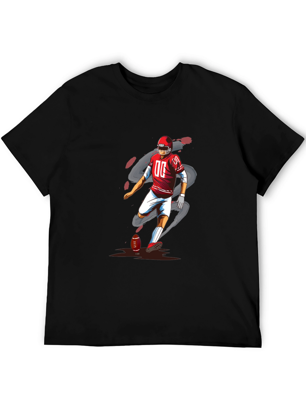 Football Player Graphic T-Shirt