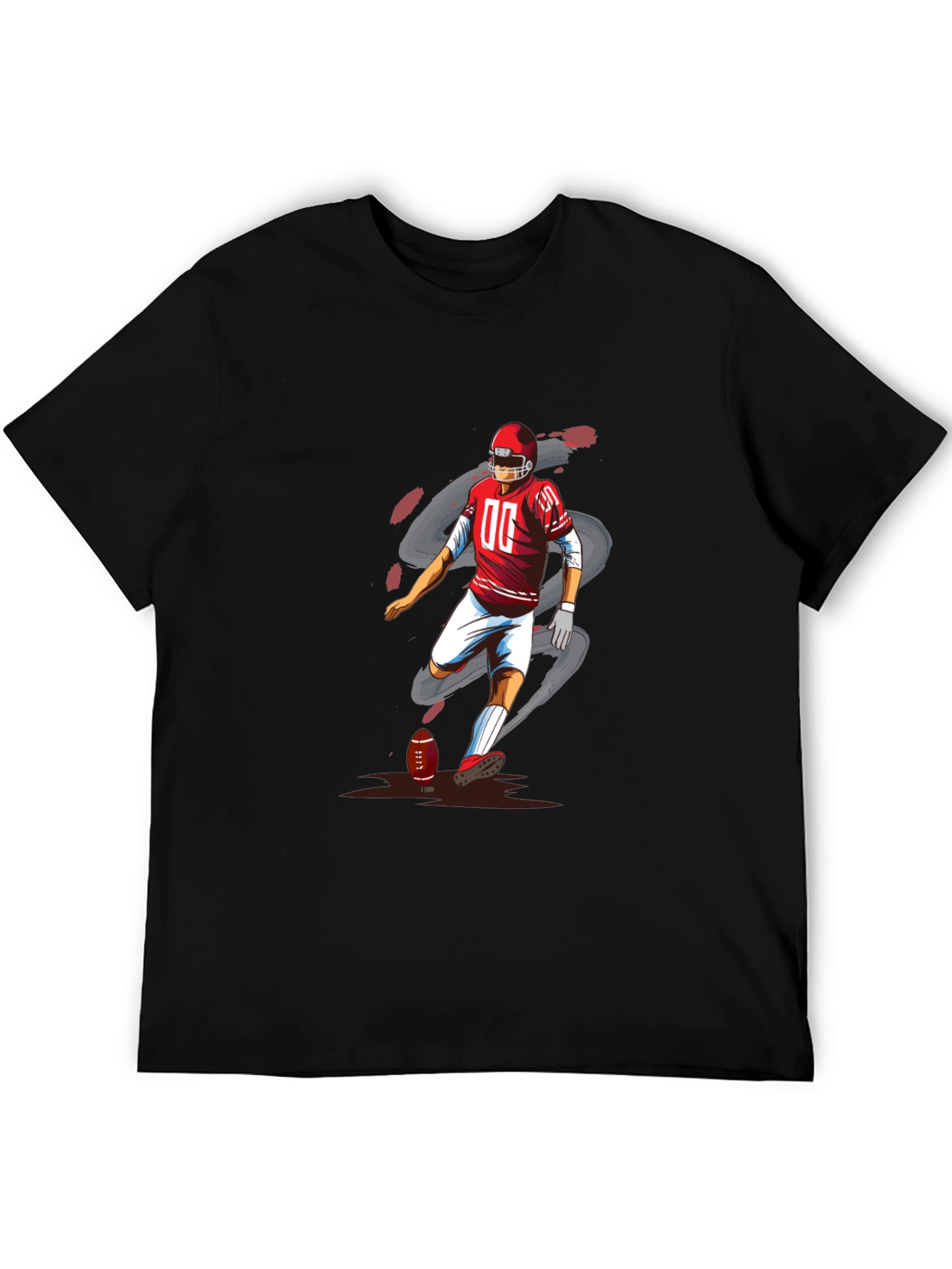 Football Player Graphic T-Shirt