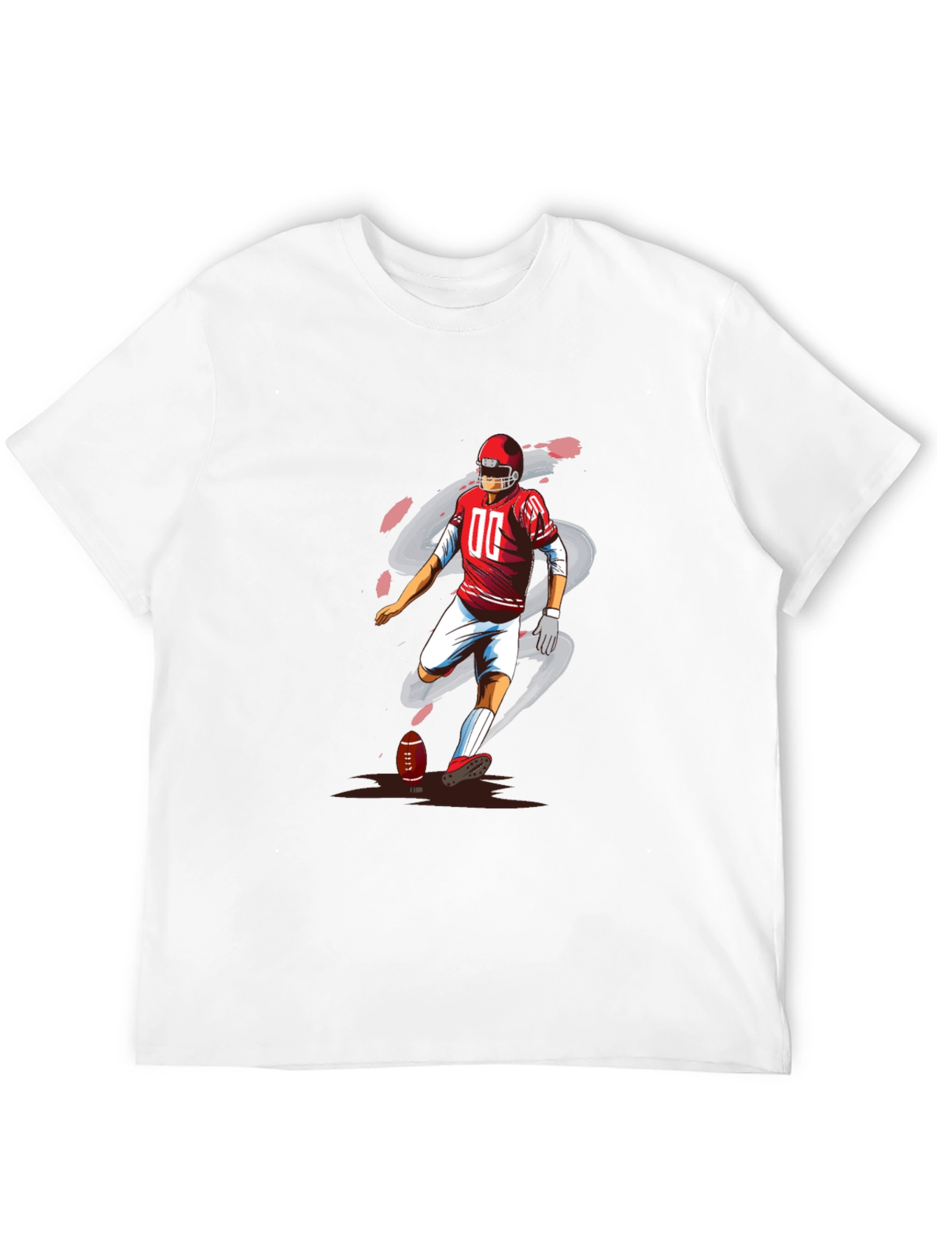 Football Player Graphic T-Shirt