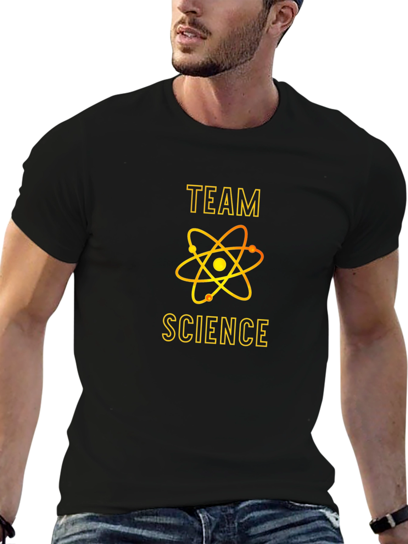 Team Science T-Shirt - Black Graphic Tee