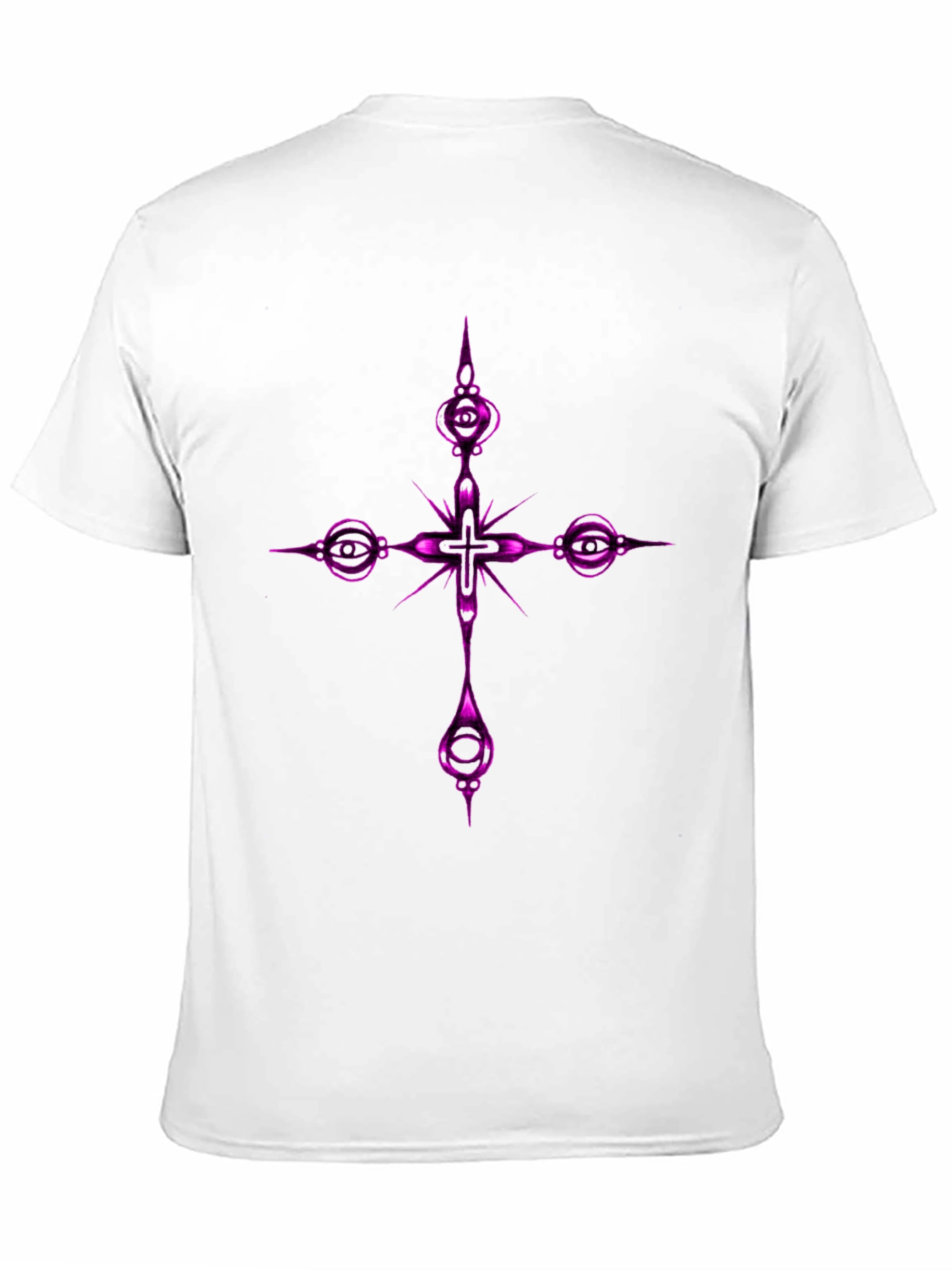 Gothic Cross Graphic Tee - Black