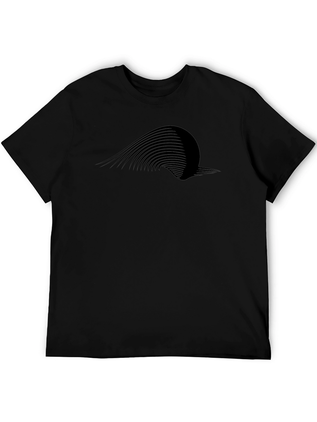 Modern Graphic Black T-Shirt