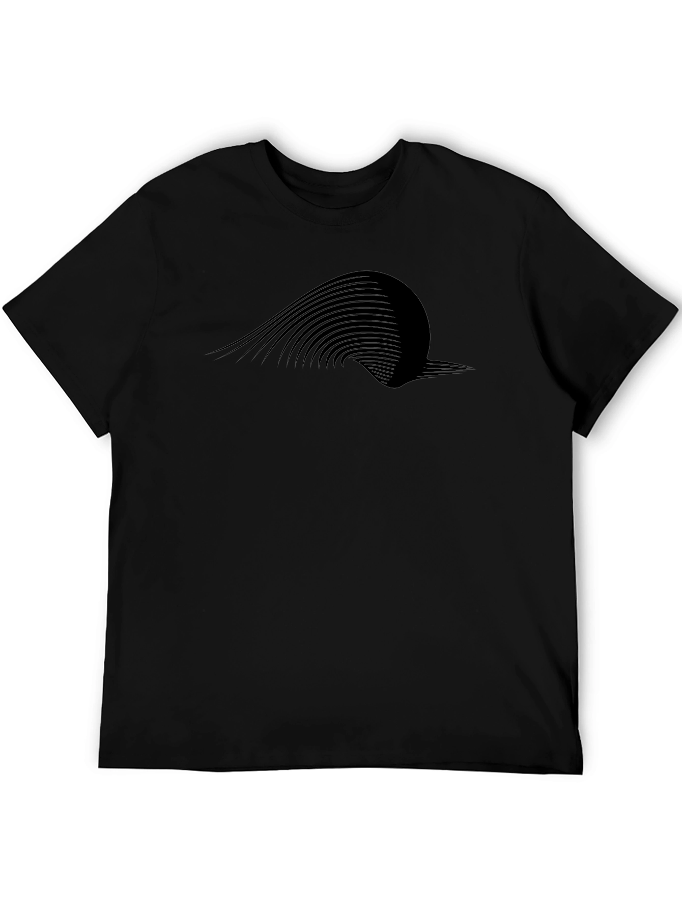 Modern Graphic Black T-Shirt