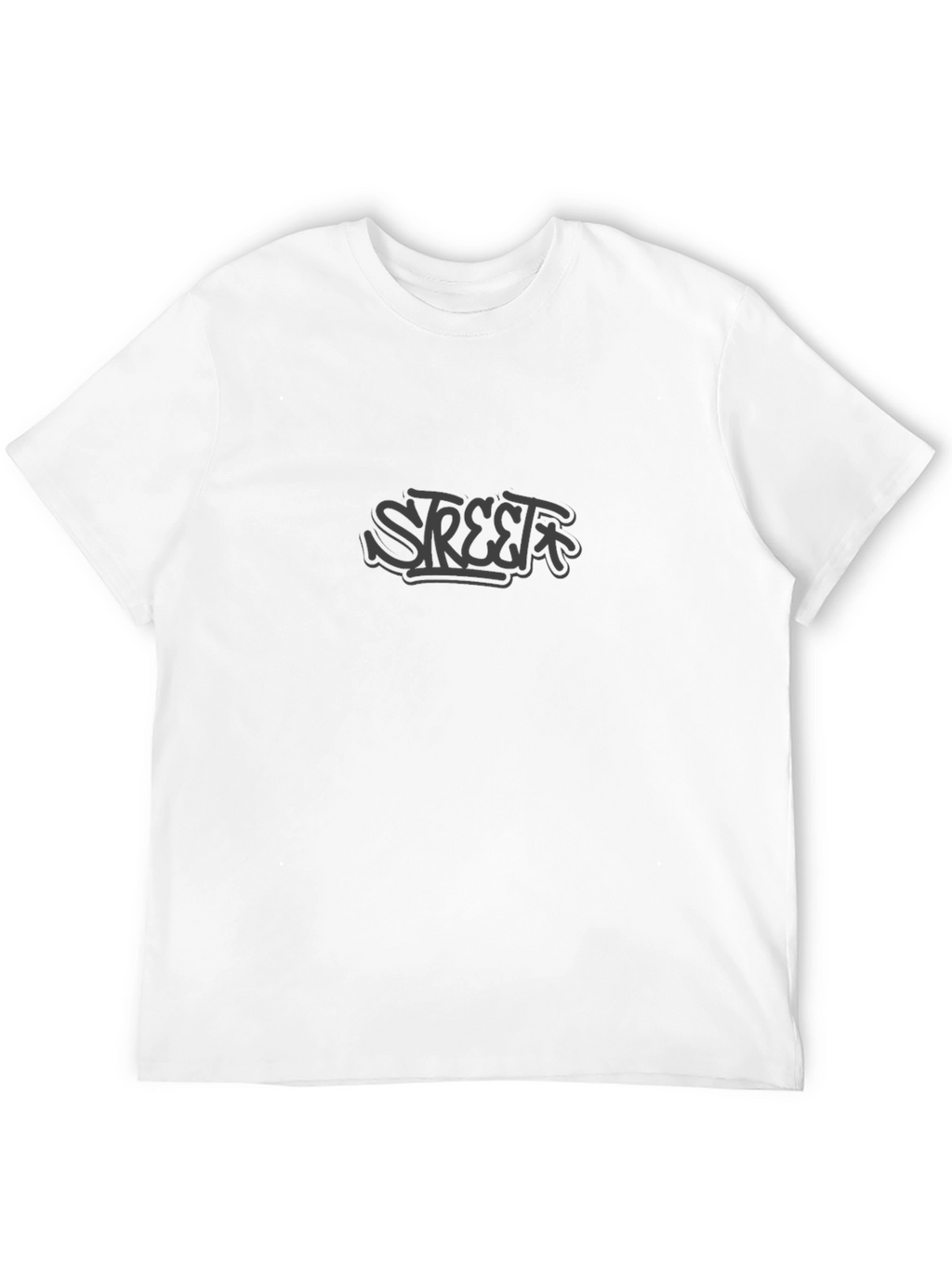 Urban Street Style Black Graphic Tee