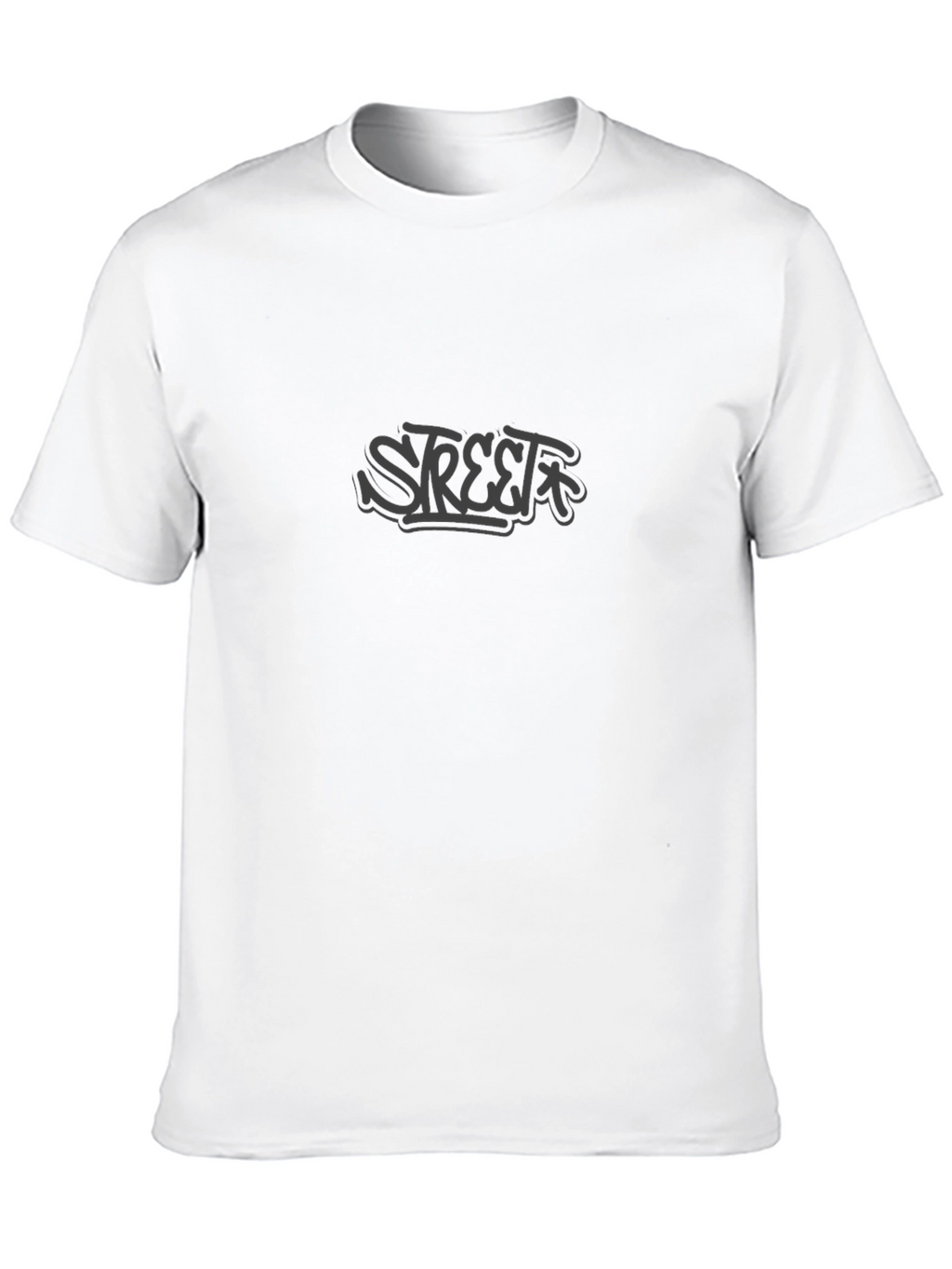 Urban Street Style Black Graphic Tee