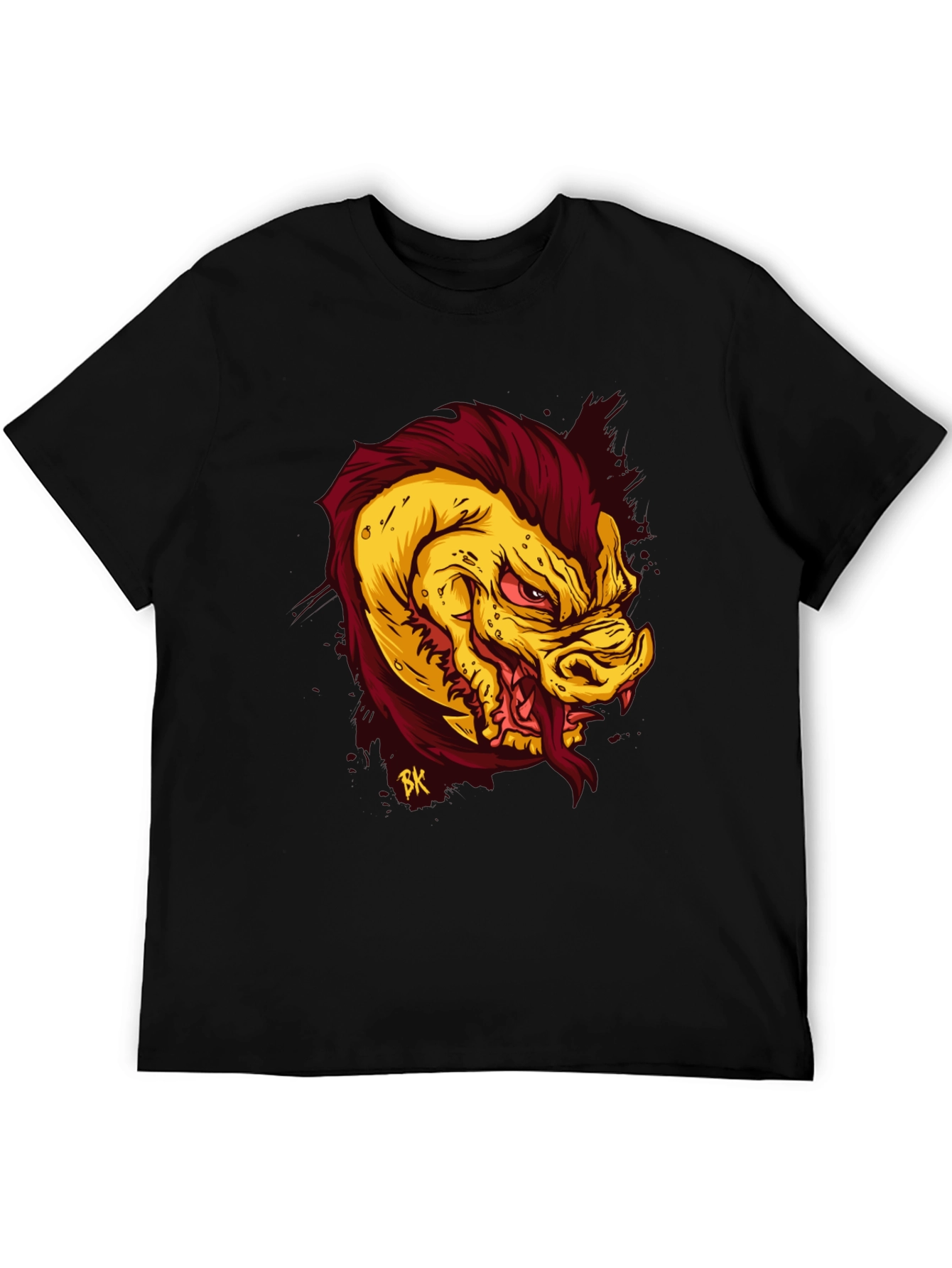 Monster Graphic Tee - Mens Black T-Shirt