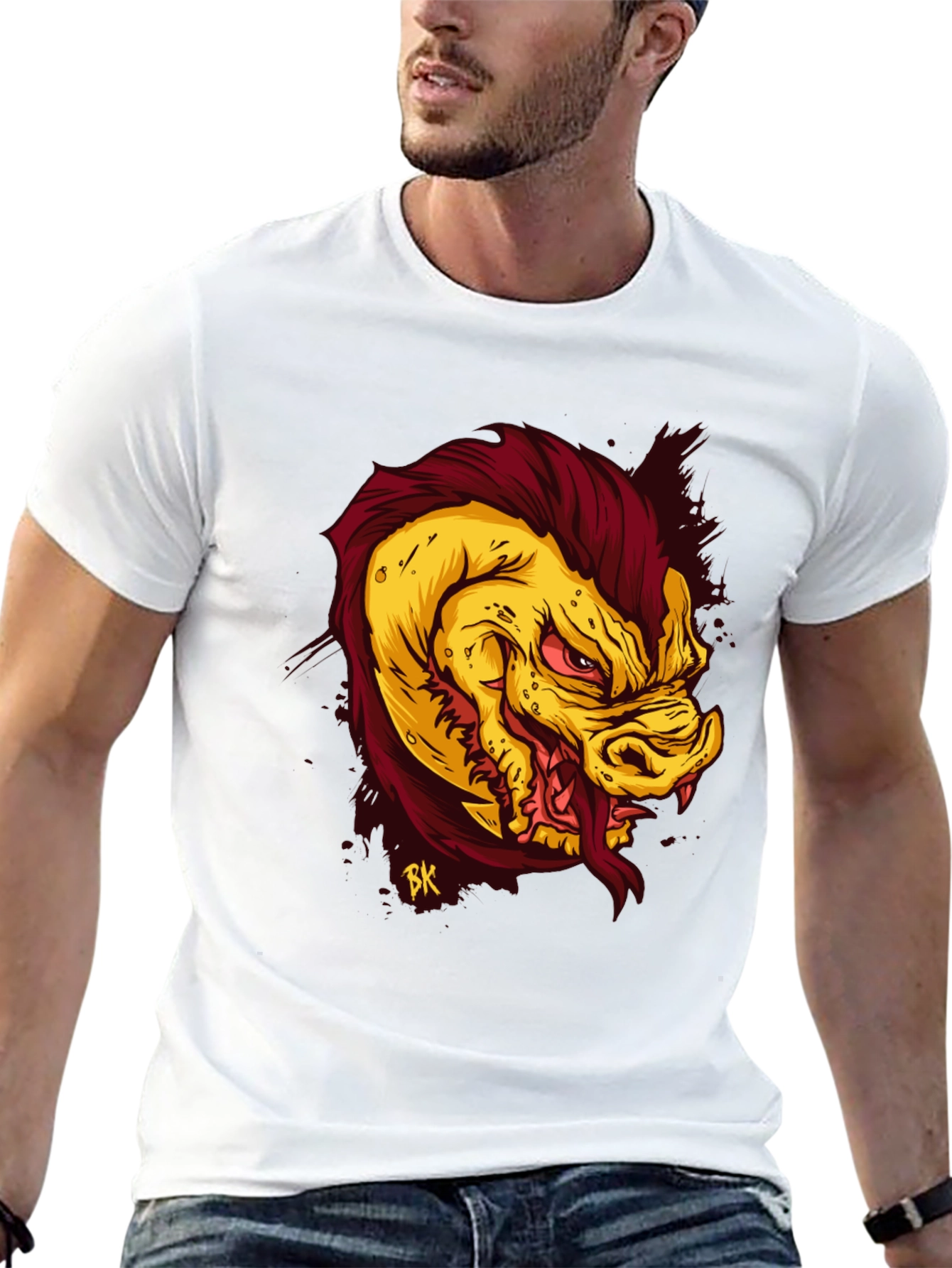 Monster Graphic Tee - Mens Black T-Shirt