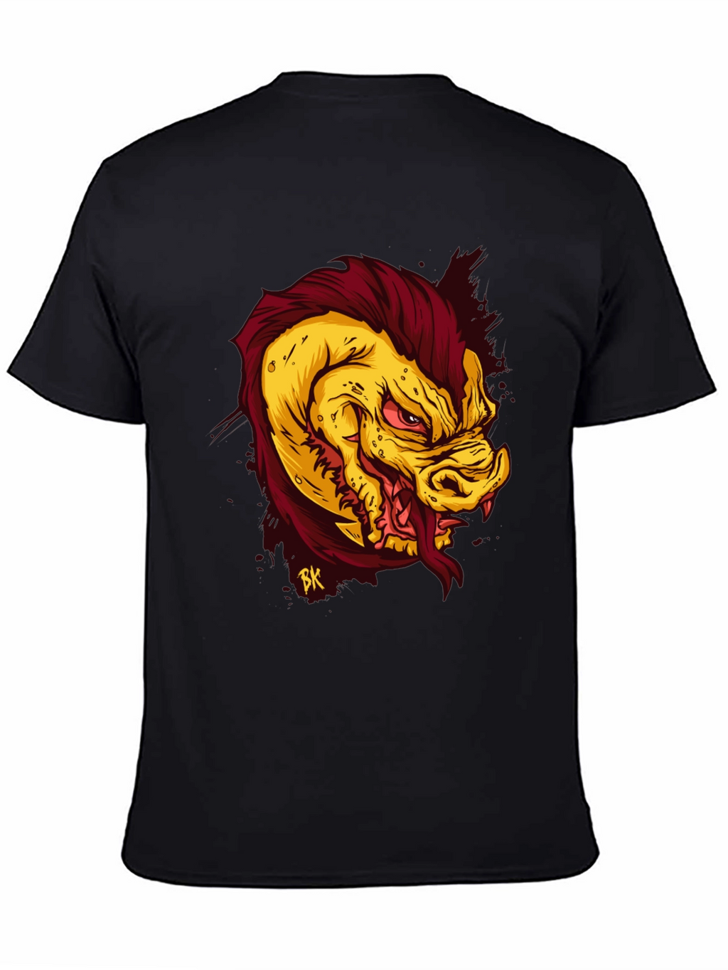 Monster Graphic Tee - Mens Black T-Shirt