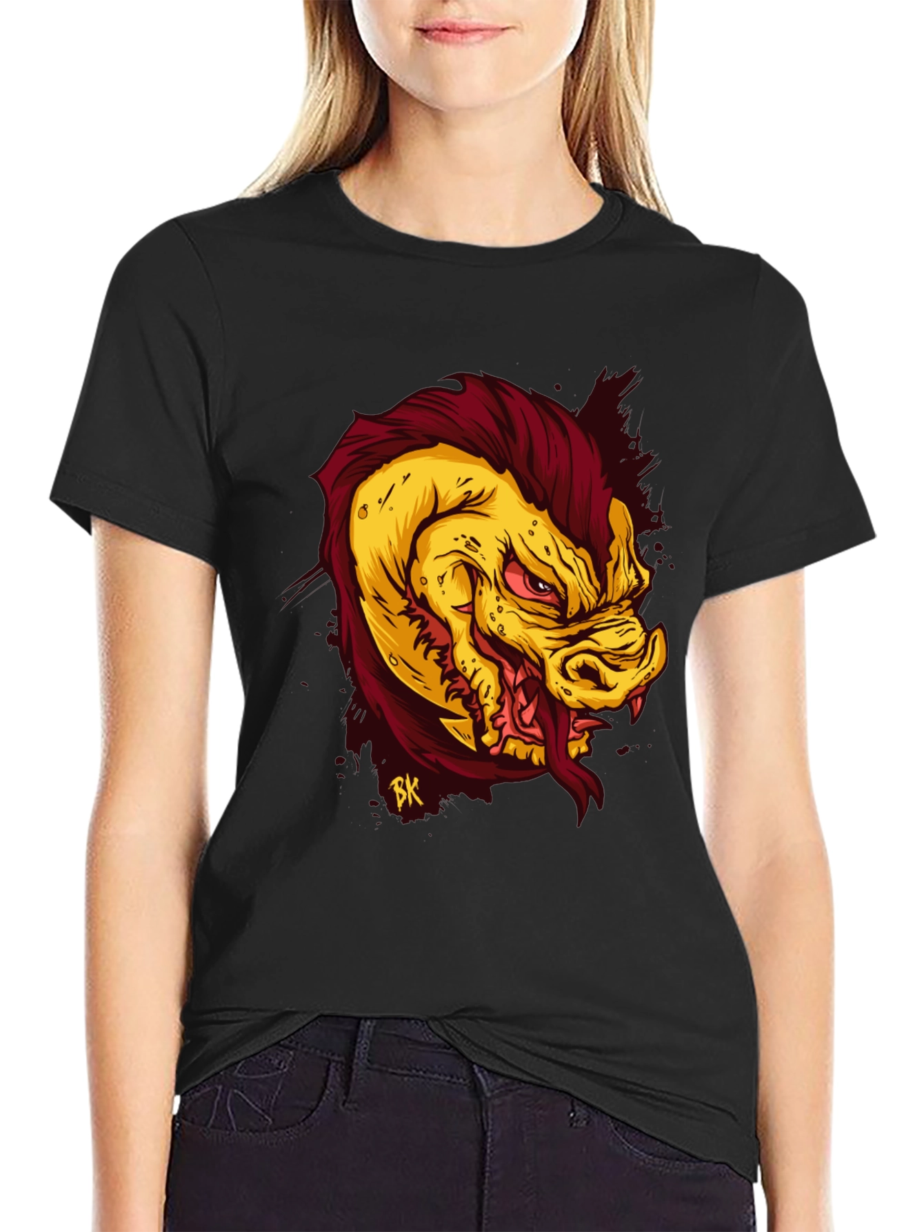 Monster Graphic Tee - Mens Black T-Shirt