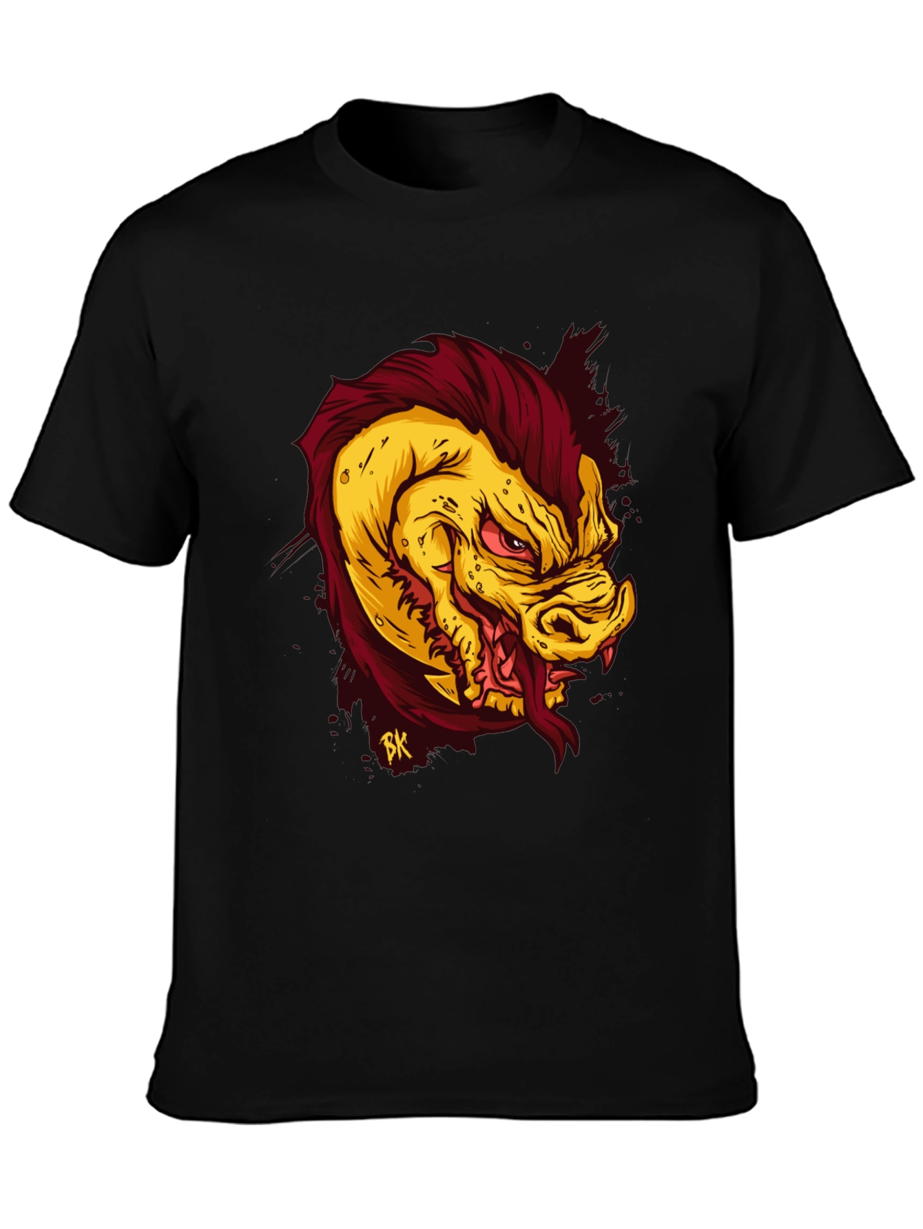 Monster Graphic Tee - Mens Black T-Shirt