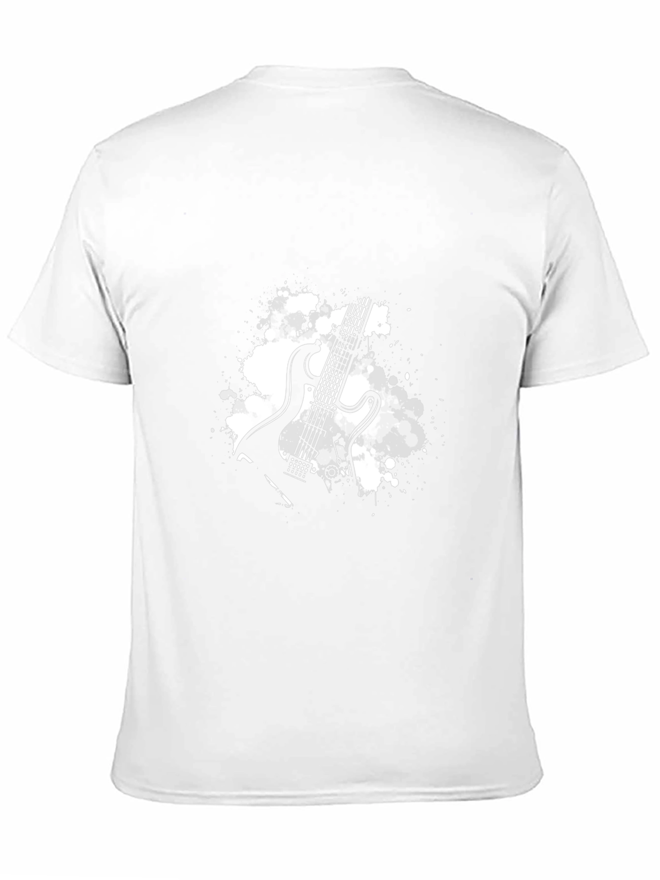 Black Guitar Graphic T-Shirt