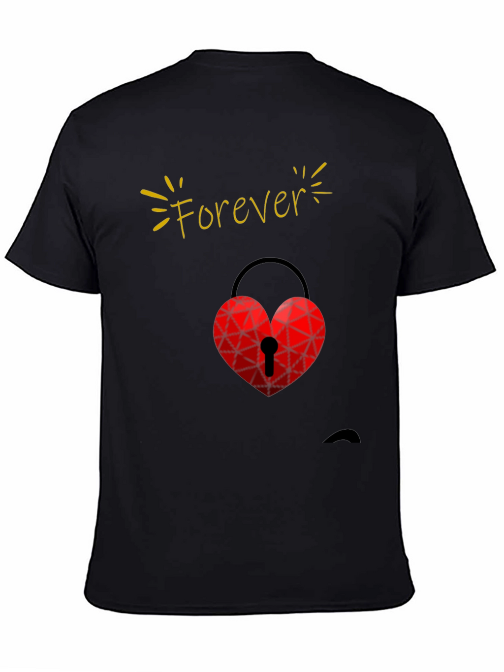 Forever Love Heart Lock T-Shirt - Valentines Day