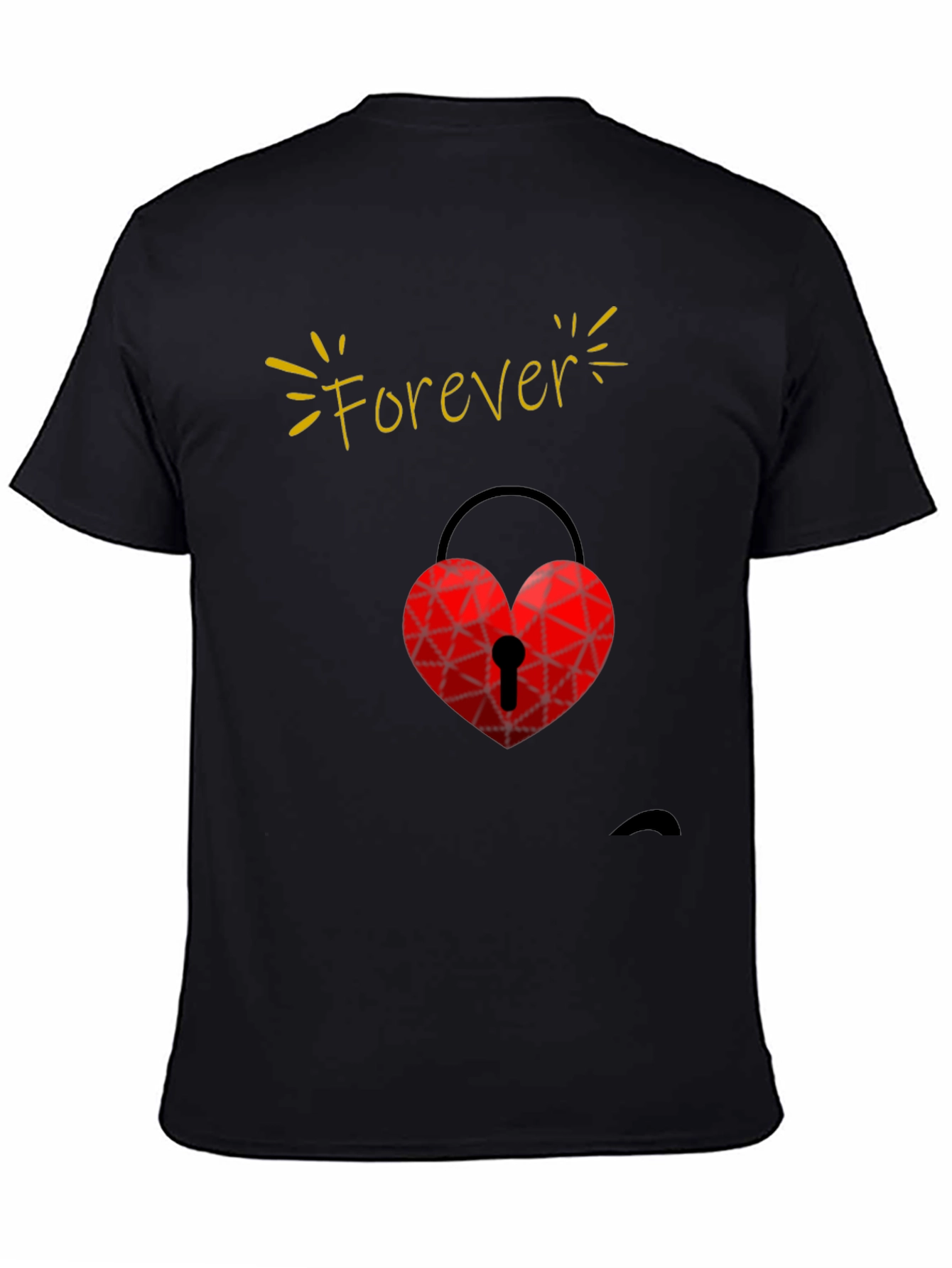 Forever Love Heart Lock T-Shirt - Valentines Day