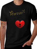 Forever Love Heart Lock T-Shirt - Valentines Day