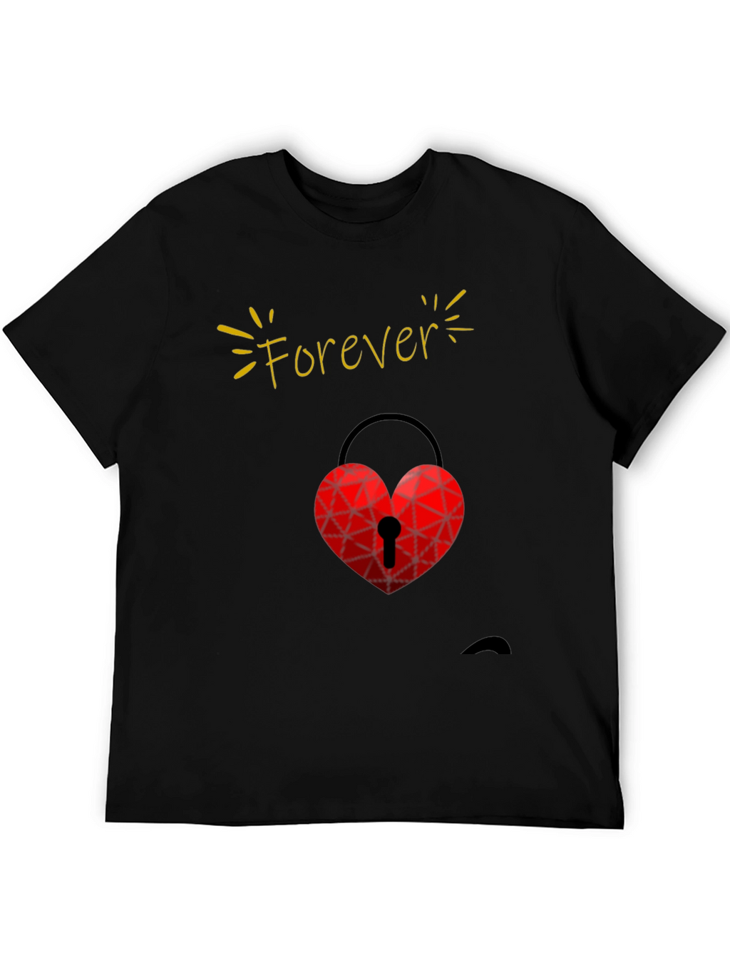 Forever Love Heart Lock T-Shirt - Valentines Day