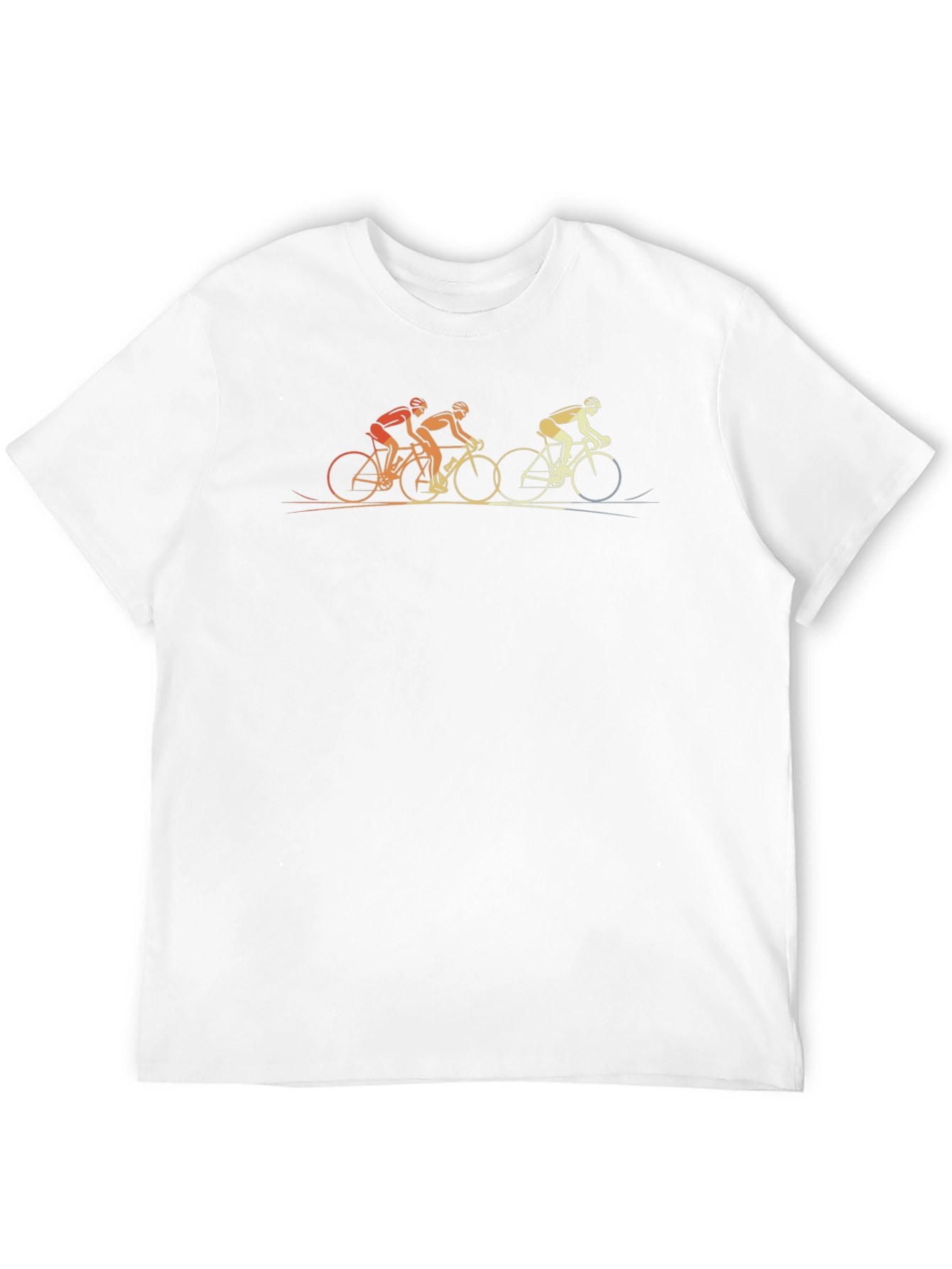 Cycling Retro Graphic T-Shirt - Black