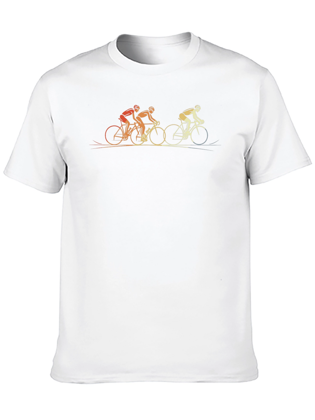 Cycling Retro Graphic T-Shirt - Black