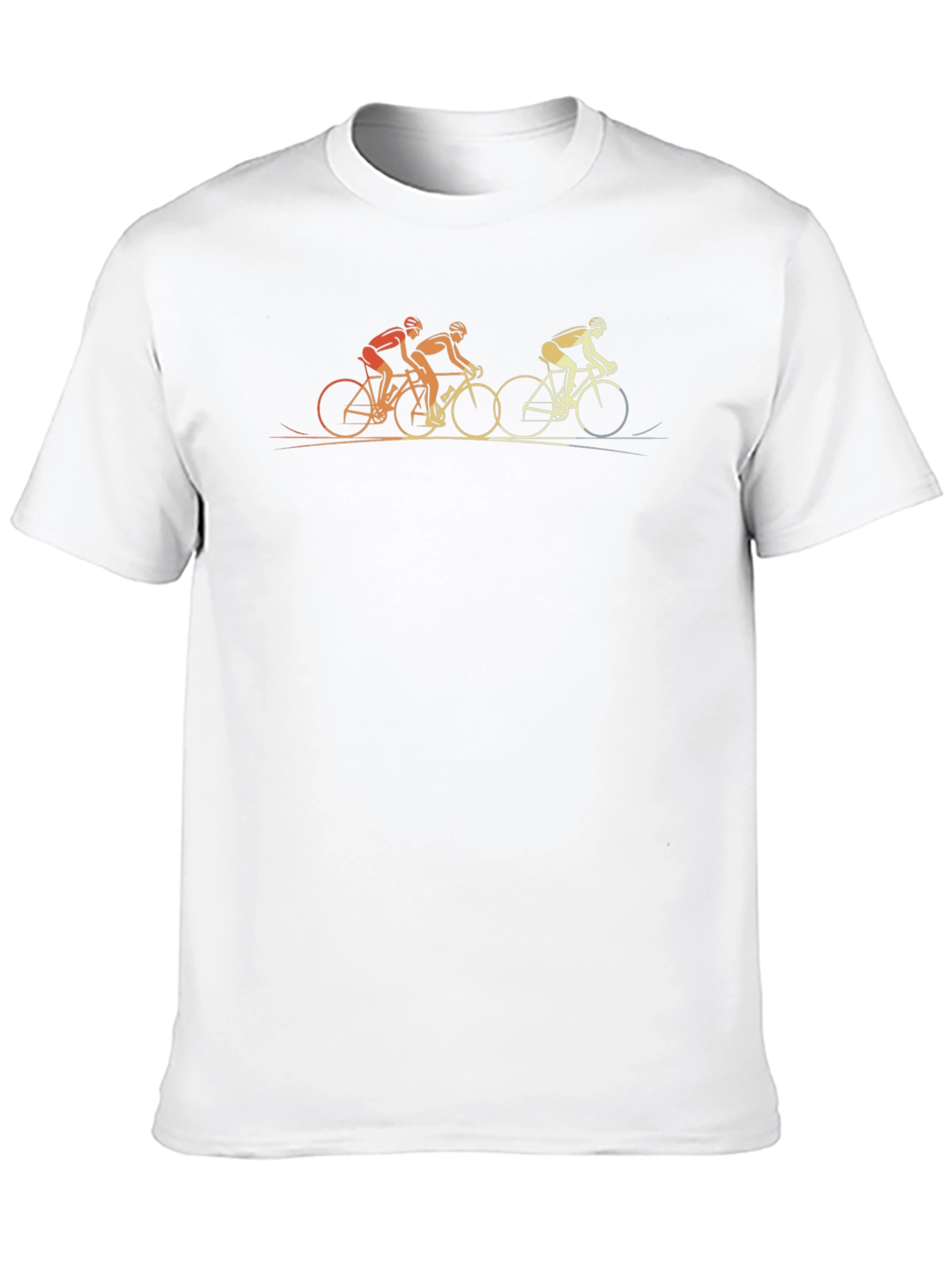 Cycling Retro Graphic T-Shirt - Black