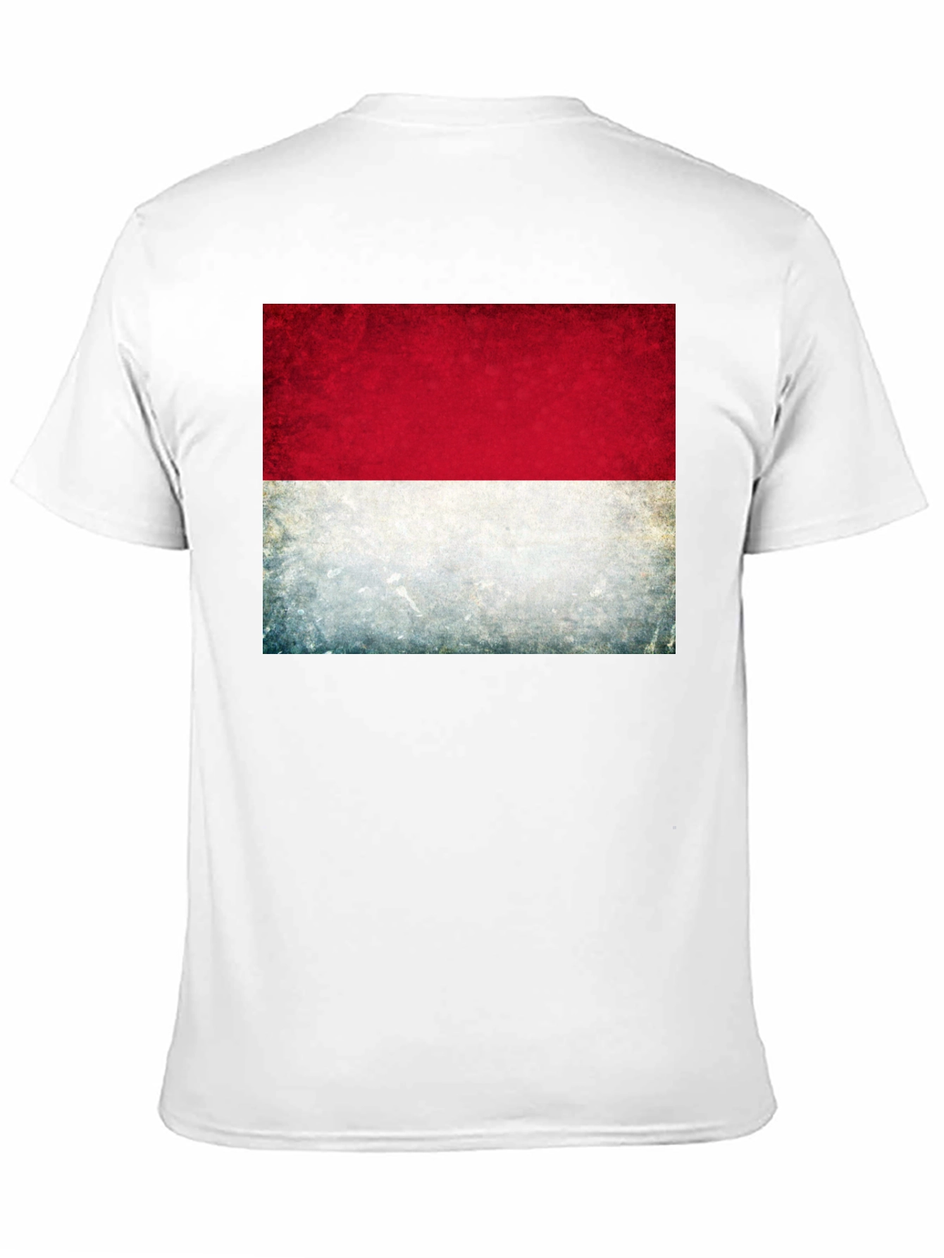 Indonesia Flag Graphic Tee - Black Cotton T-Shirt